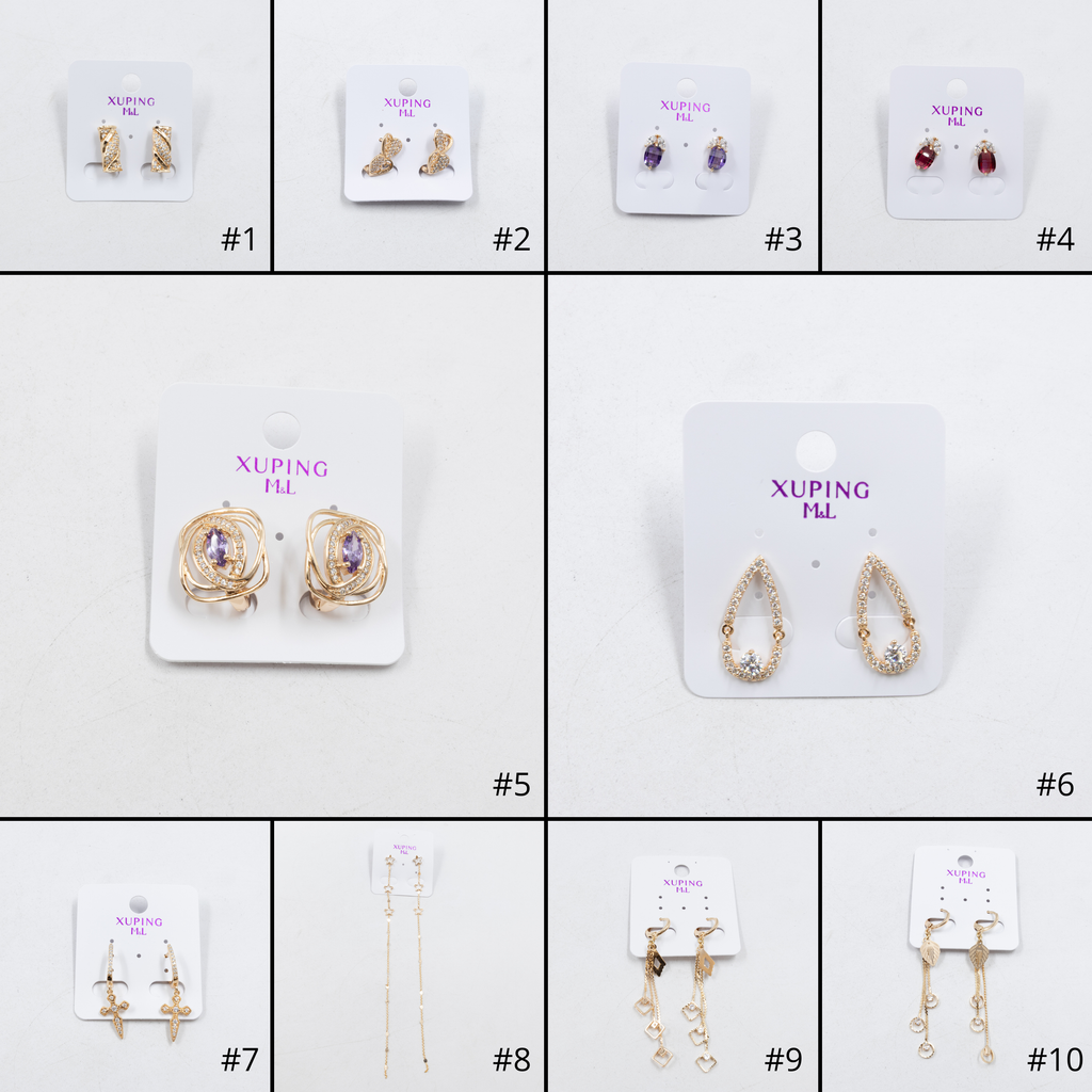 Aretes Xuping Dorados M9 Oro Laminado