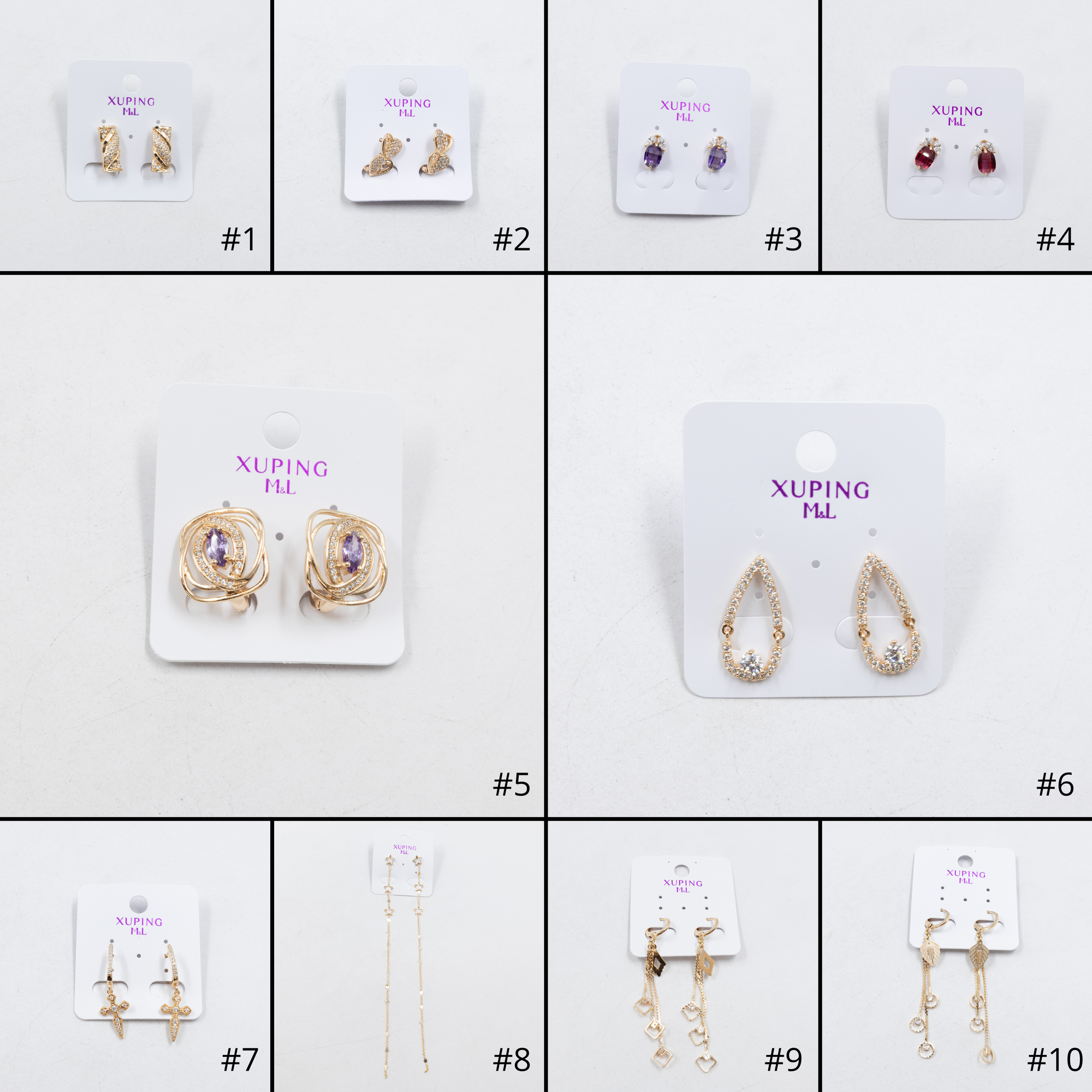 Aretes Xuping Dorados M9 Oro Laminado