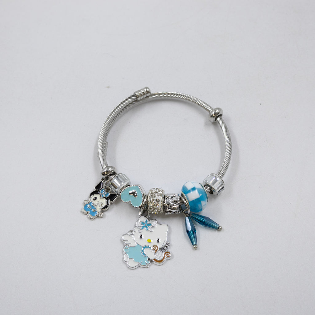 Pulsera tipo Pandora Plateados M4 Oro Laminado