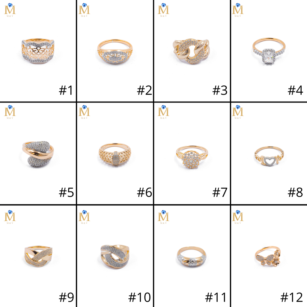 [12/SEPTIEMBRE/26] Anillo XUPING Oro Rosado M1 Oro Laminado