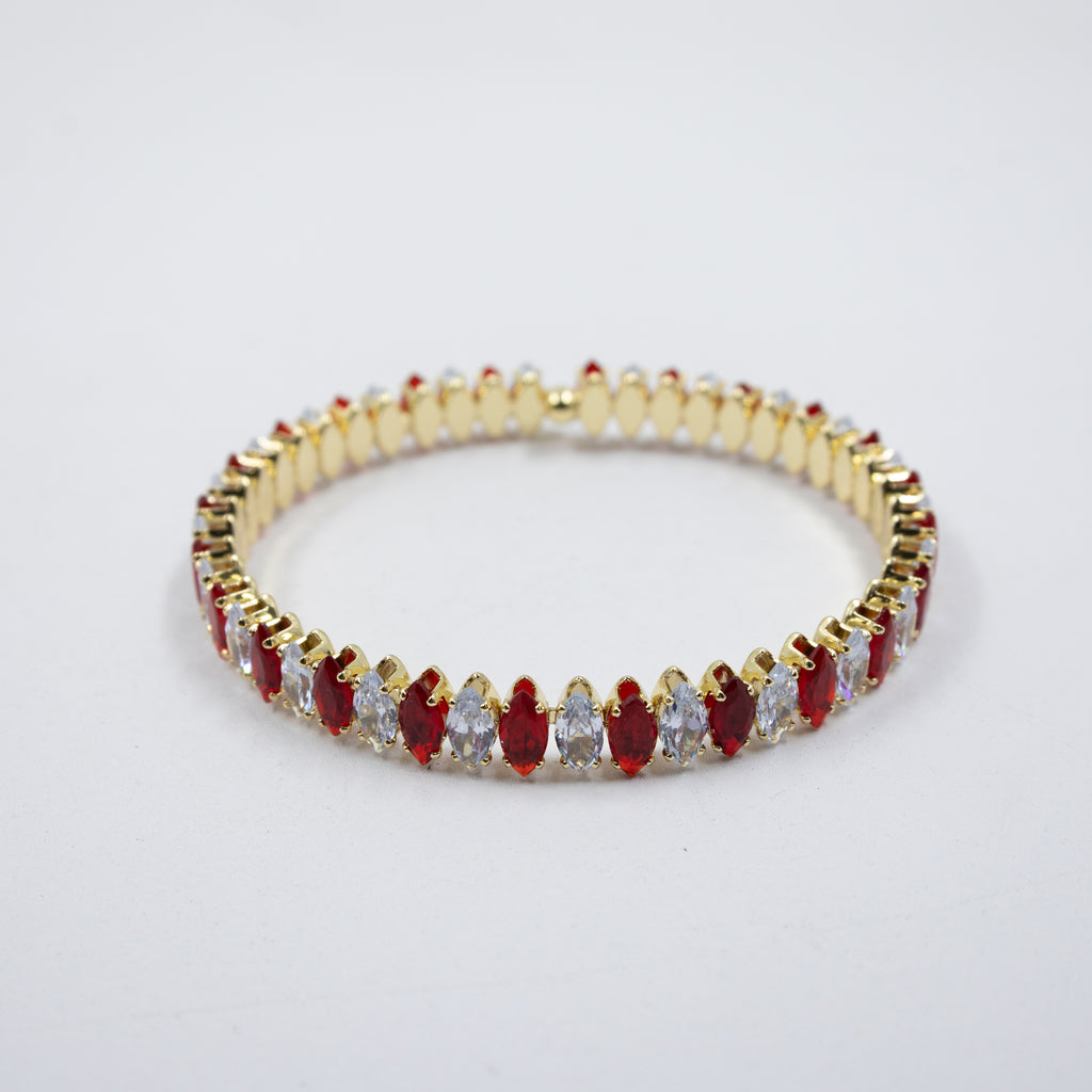 Pulseras Doradas con Piedras M3 Oro Laminado