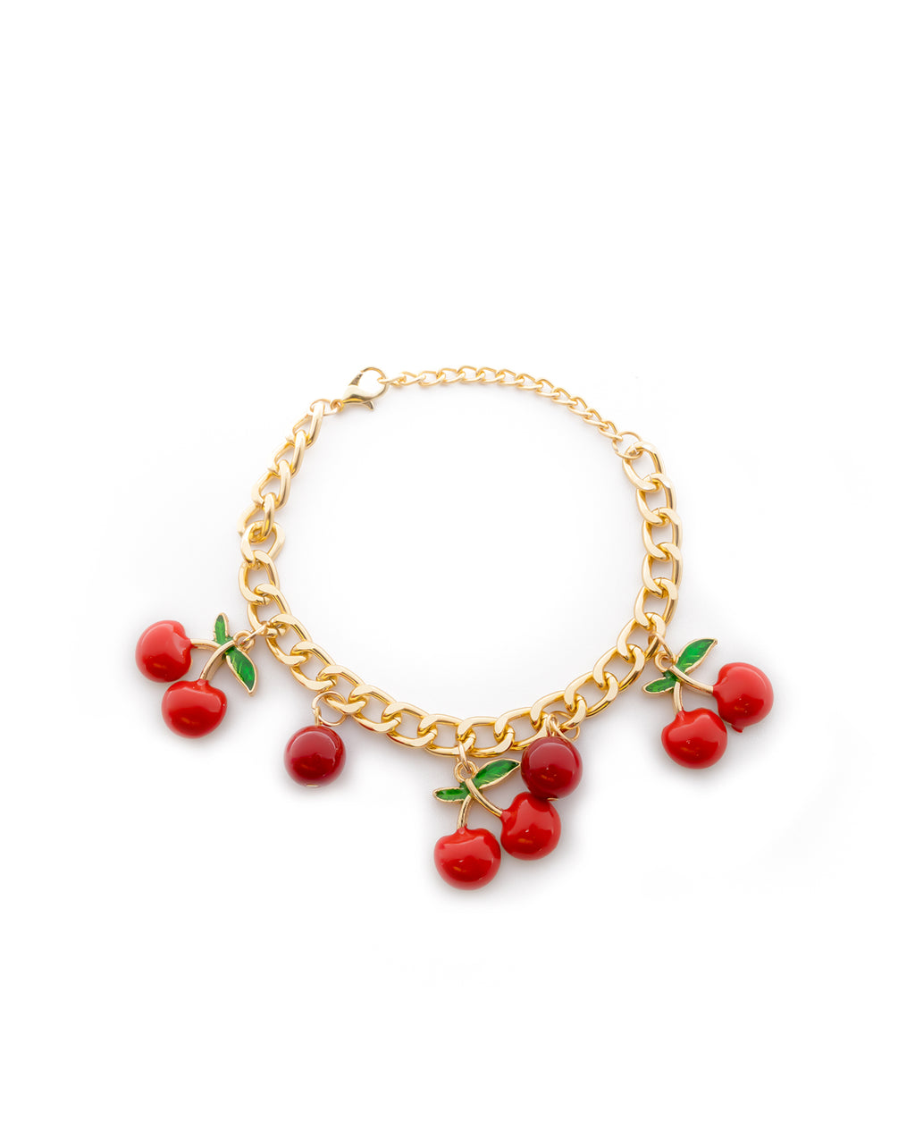 PULSERA DE CEREZA M4 ORO LAMINADO