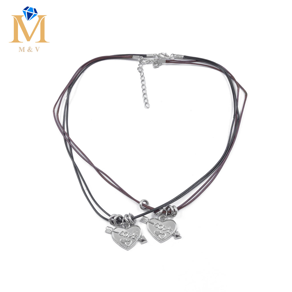 Collares en Pareja de piedras M19 Acero Inoxidable