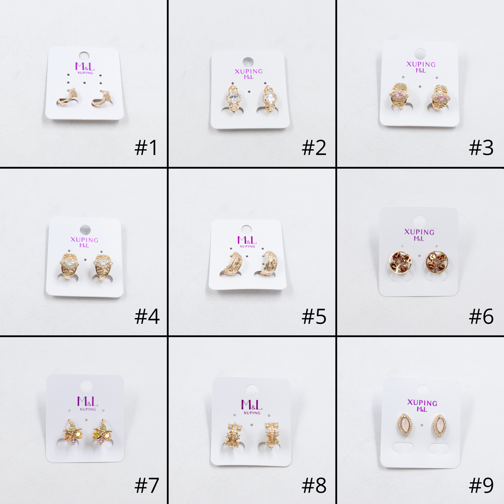 Aretes Xuping Dorados M3 Oro Laminado