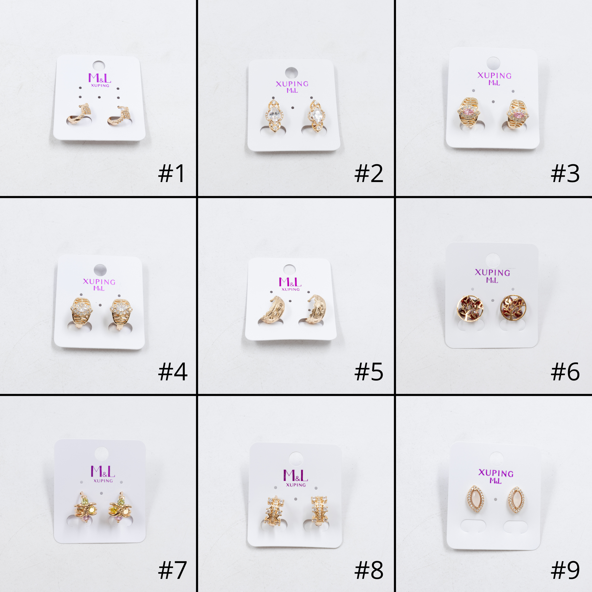 Aretes Xuping Dorados M3 Oro Laminado