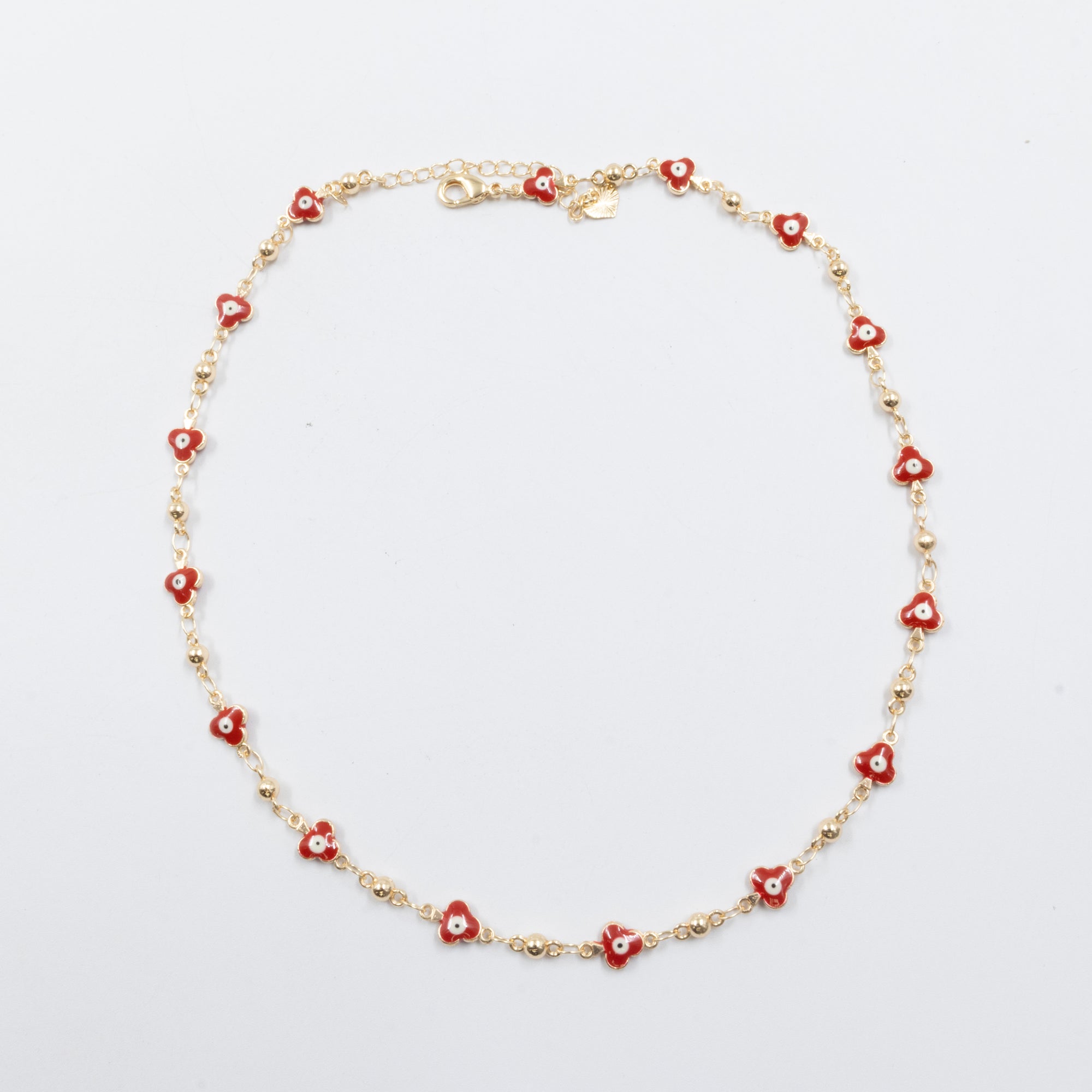 Collar Dorado de Ojo Turco M2 Oro Laminado