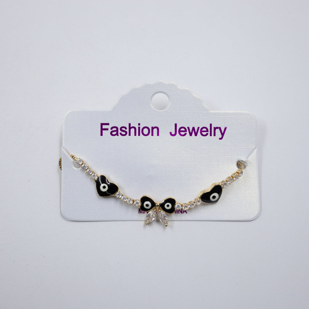 Pulsera Dorada de Ojo Turco M4 Oro Laminado