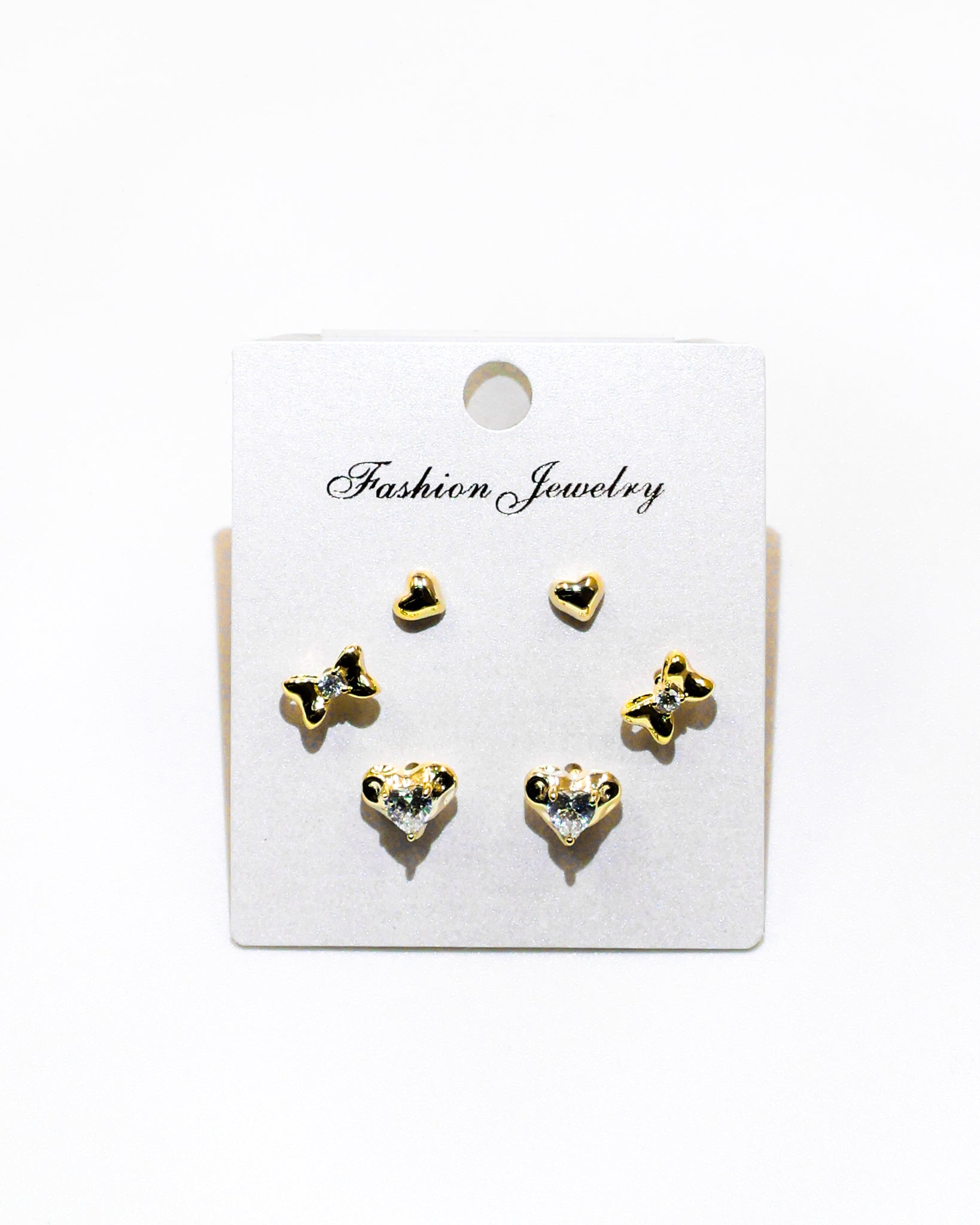 Set Aretes X3 - M20 Oro Laminado