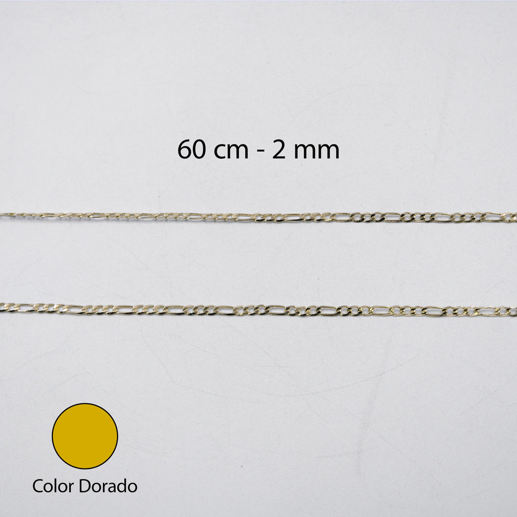 Cadenas Doradas Cartier de 60 cm M3 Oro Laminado