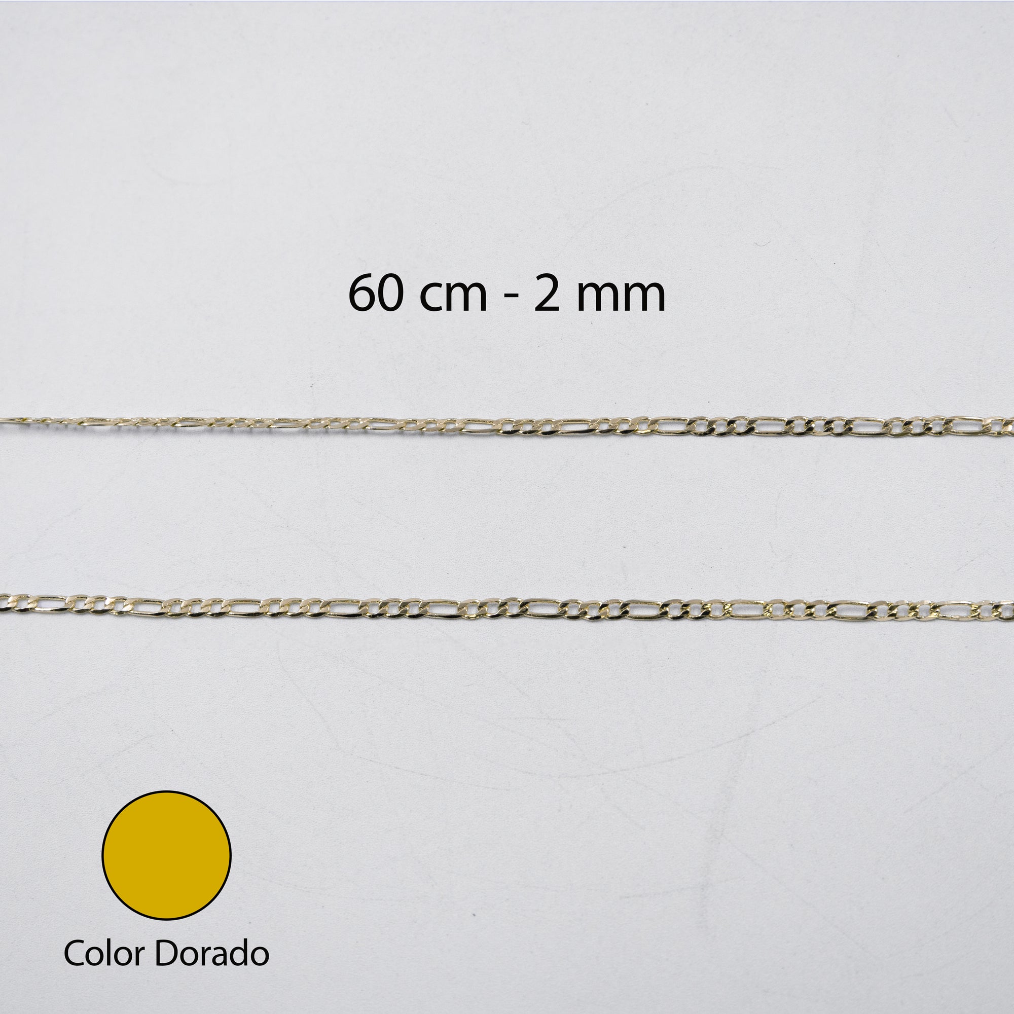 Cadenas Doradas Cartier de 60 cm M3 Oro Laminado
