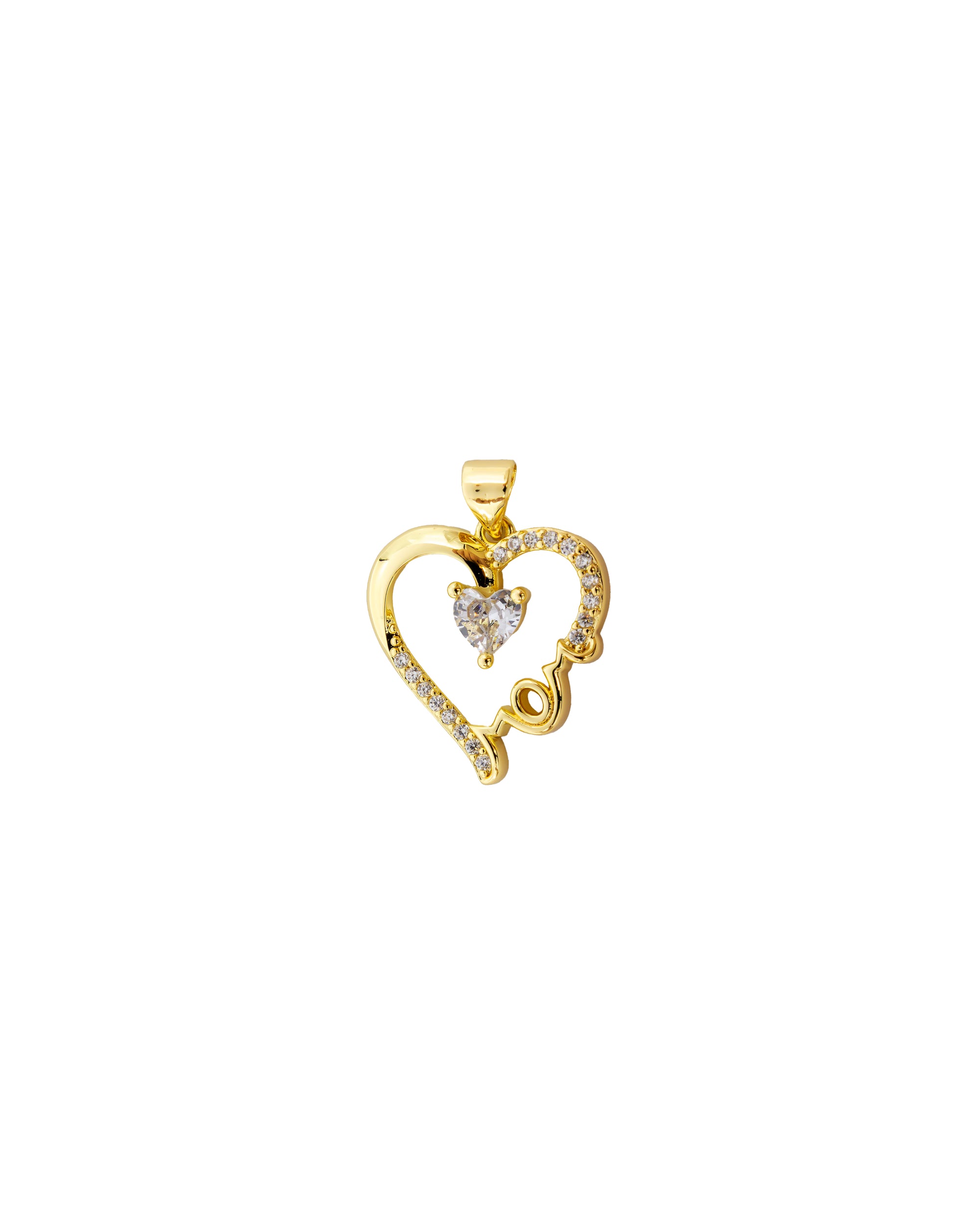 Dije de Corazon M82 - Oro Laminado