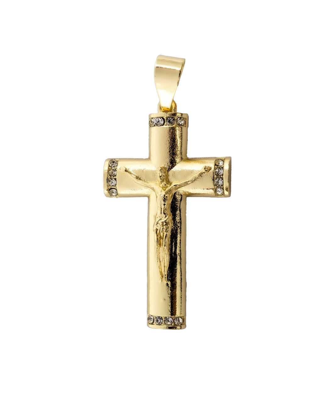 Dije de Cruz M40 - Oro Laminado