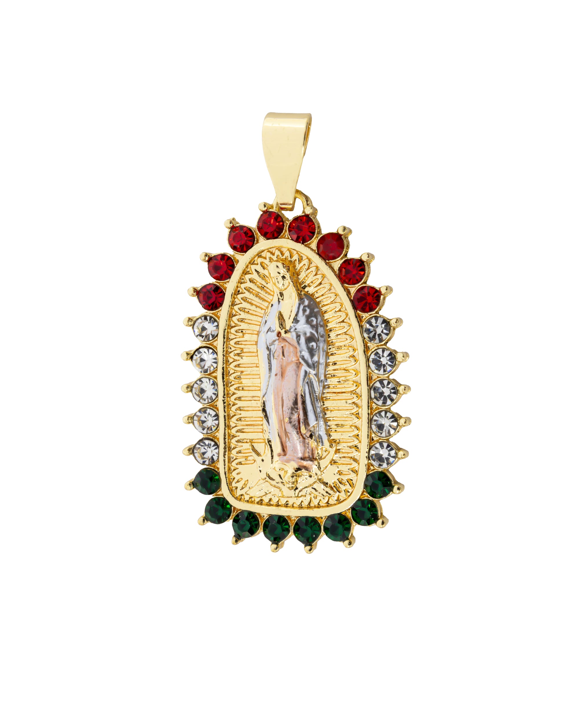 Dije de la Virgen de Guadalupe M105 - Oro Laminado