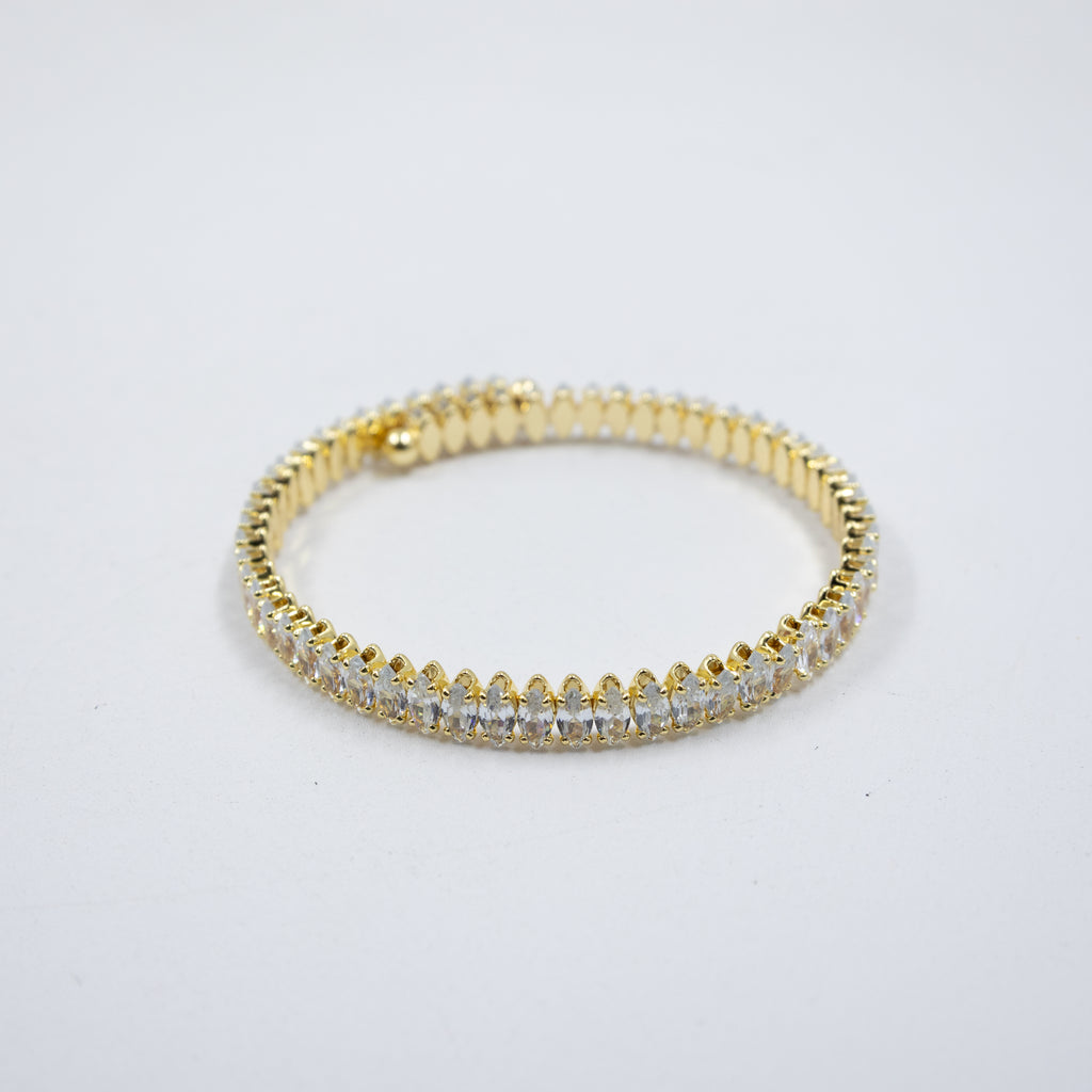 Pulseras Doradas con Piedras M5 Oro Laminado