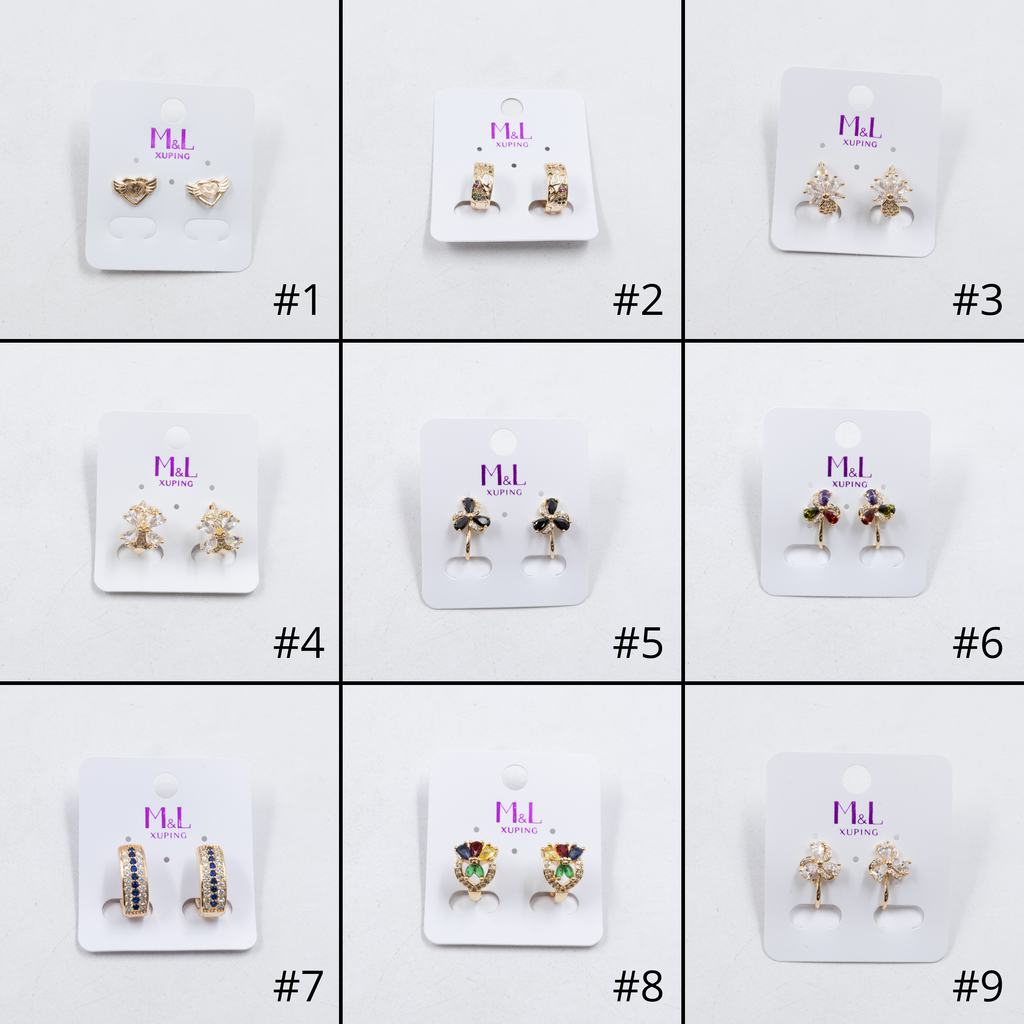 Aretes Xuping Dorados M5 Oro Laminado