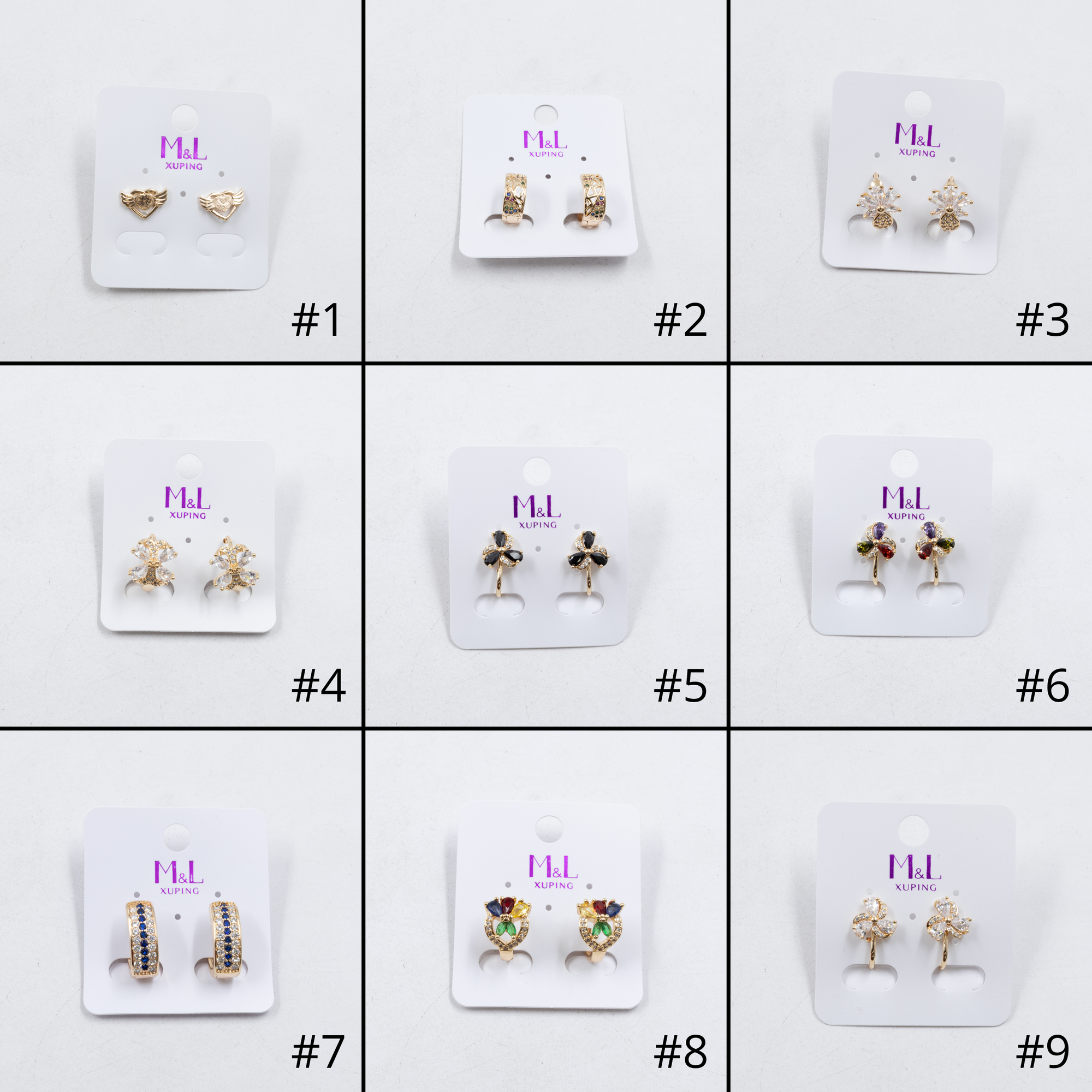 Aretes Xuping Dorados M5 Oro Laminado