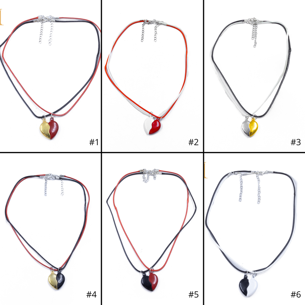 Collares en Pareja de corazón M10 Acero Inoxidable