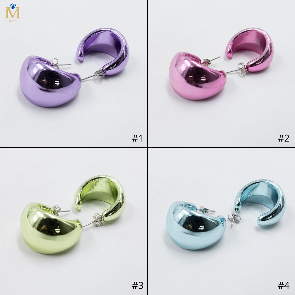 Aretes Diferentes colores 26/05/26 M4 Oro Laminado