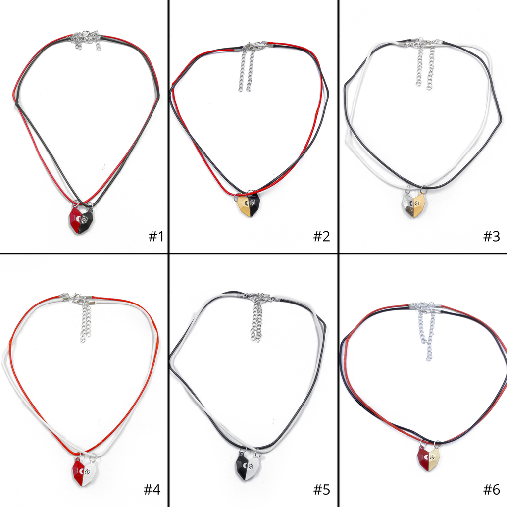 Collares en Pareja de corazón M12 Acero Inoxidable