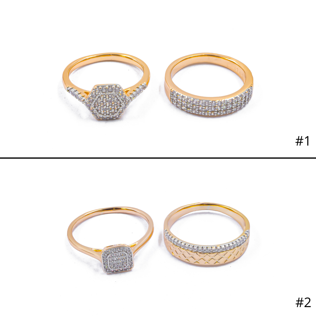 [12/SEPTIEMBRE/26] Anillo doble XUPING Oro Rosado M8 Oro Laminado