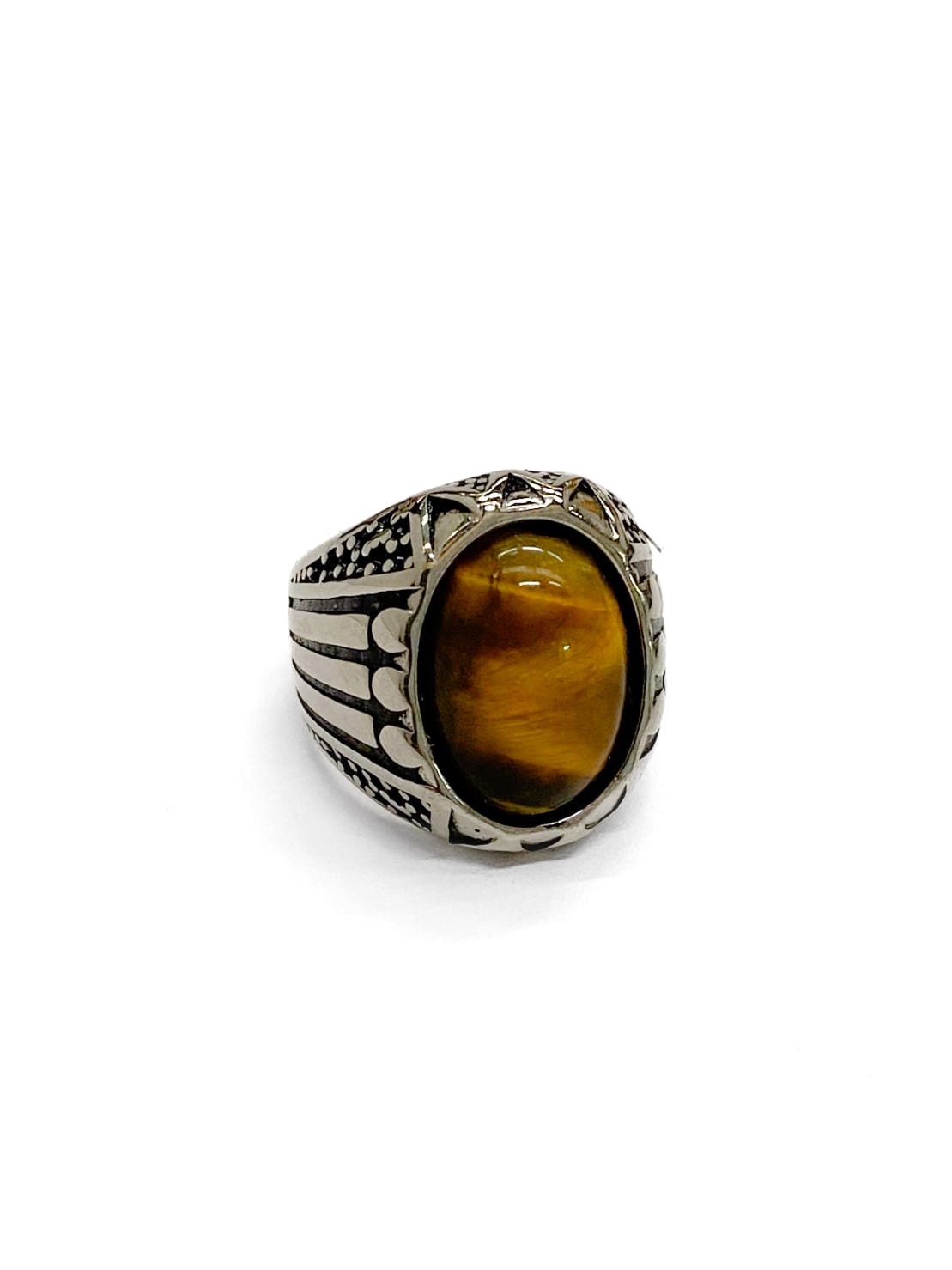 Anillo Dorado y Plateado Acero Inoxidable M21
