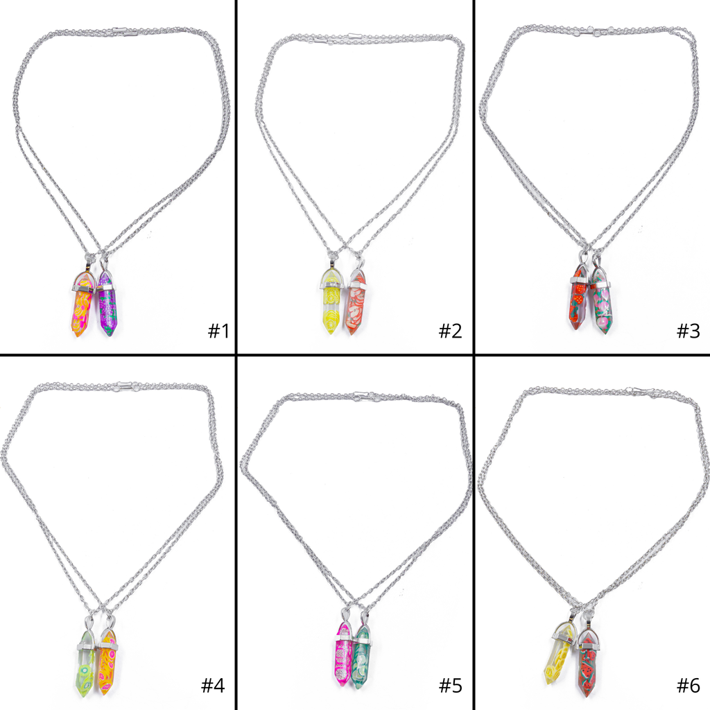 Collares en Pareja de piedras M16 Acero Inoxidable
