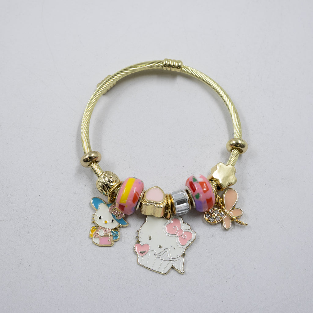 Pulsera tipo Pandora M1 Oro Laminado