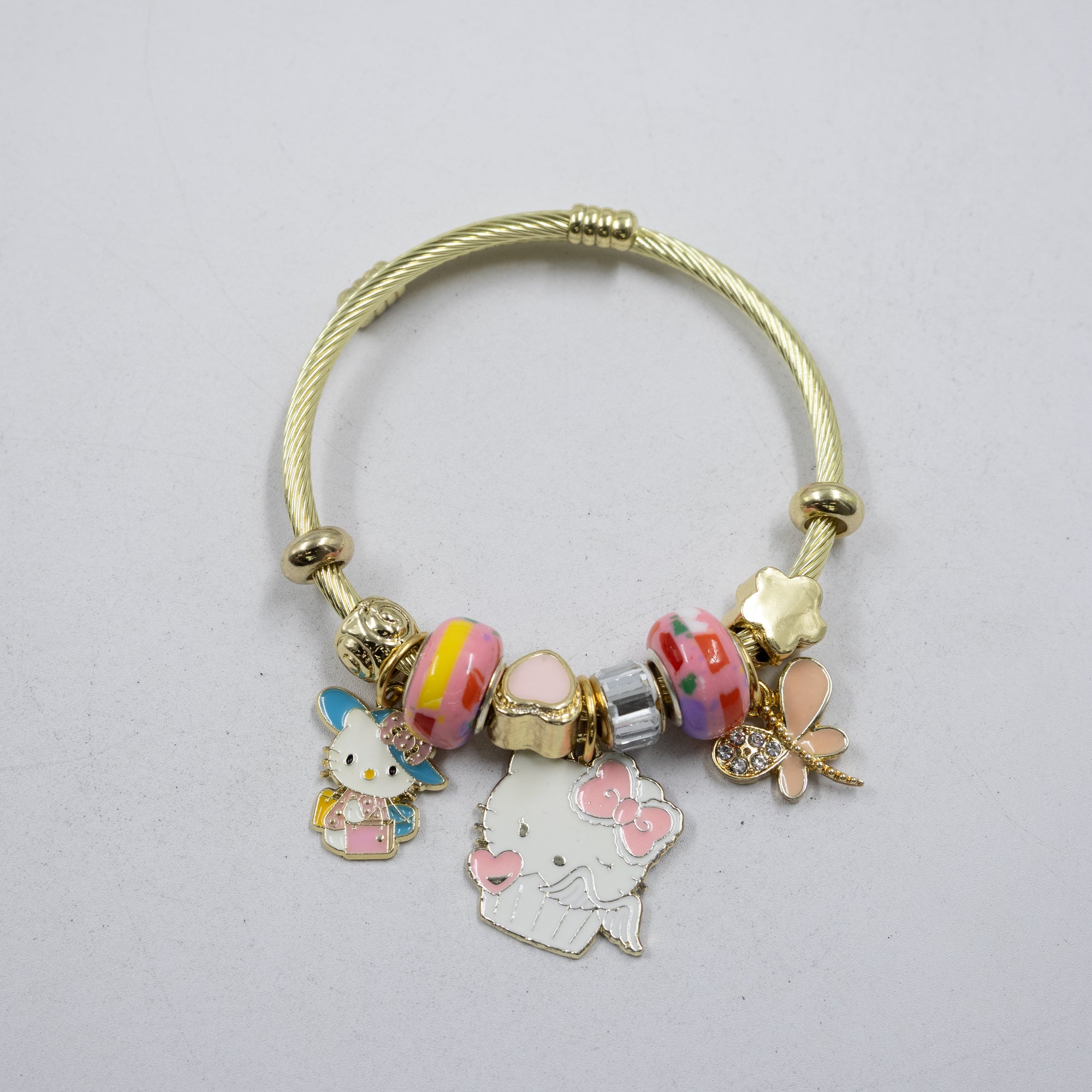 Pulsera tipo Pandora M1 Oro Laminado