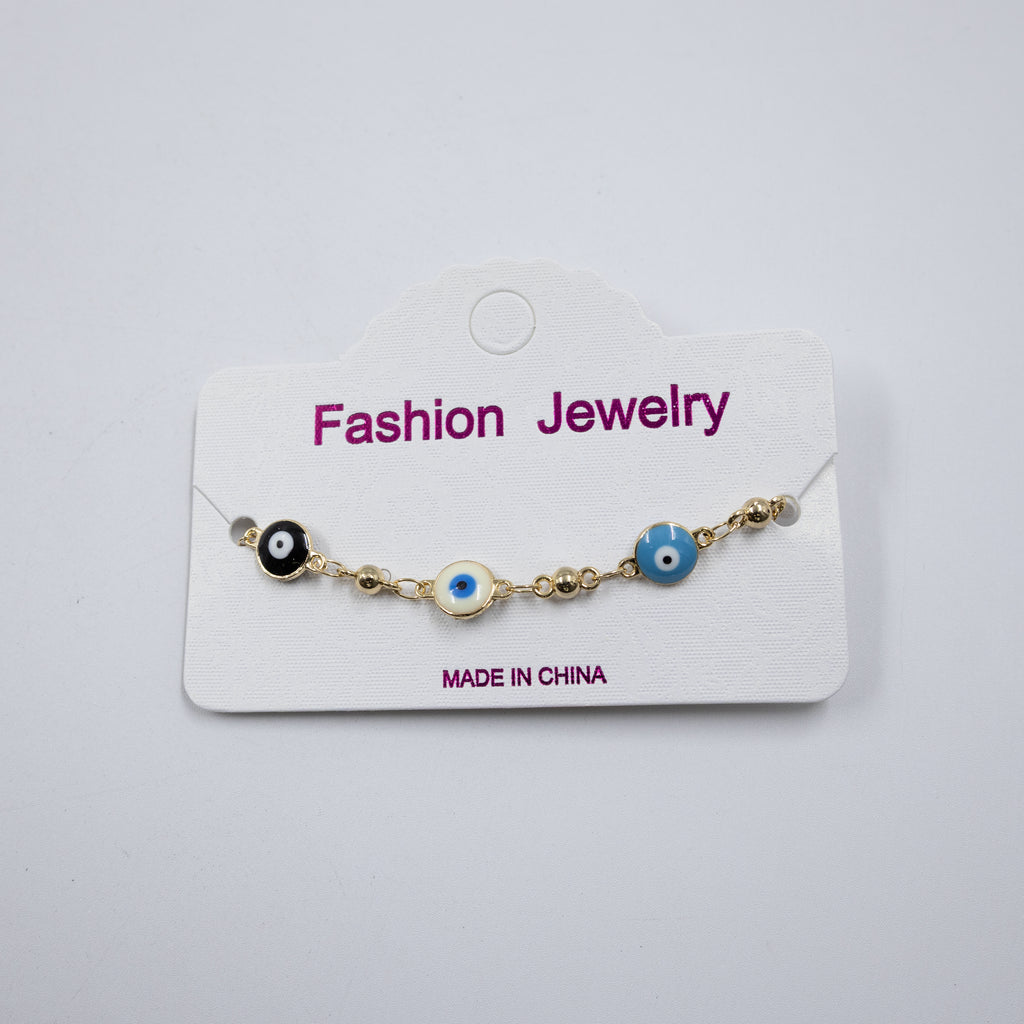 Pulsera Dorada de Ojo Turco M5 Oro Laminado