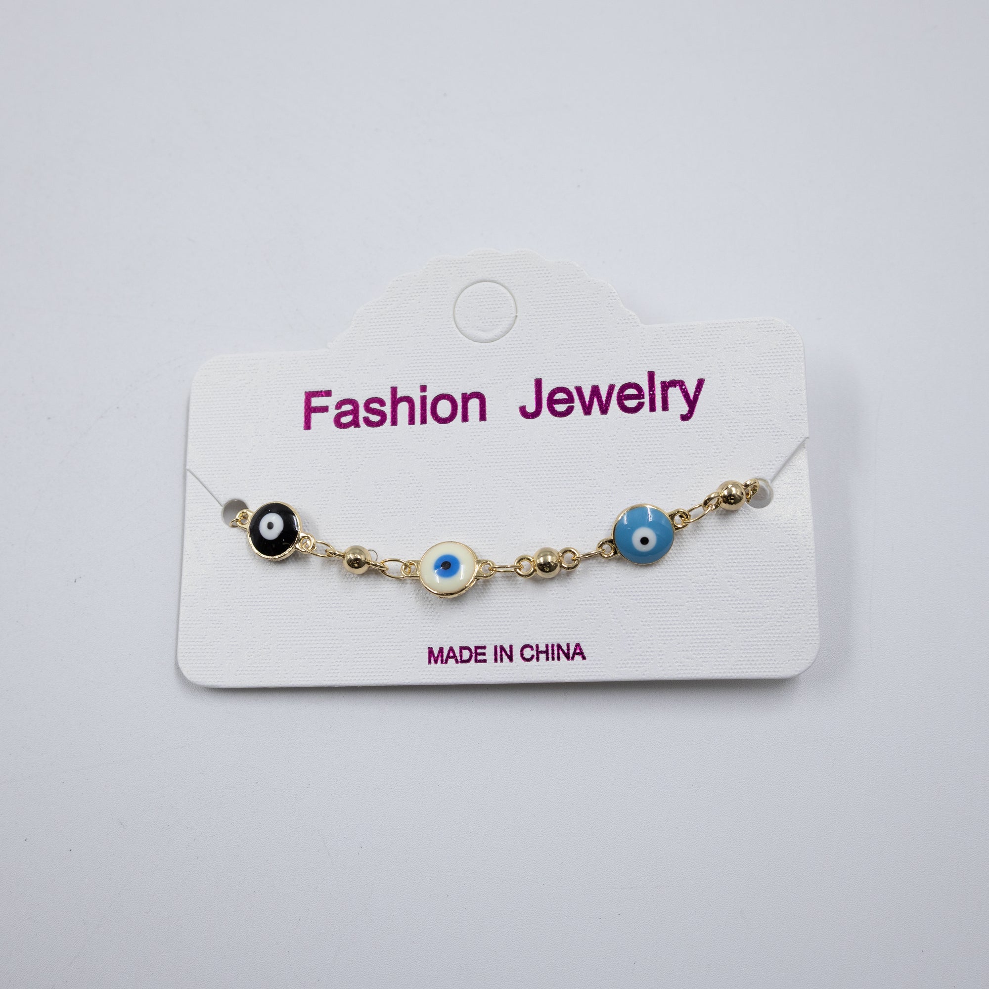 Pulsera Dorada de Ojo Turco M5 Oro Laminado
