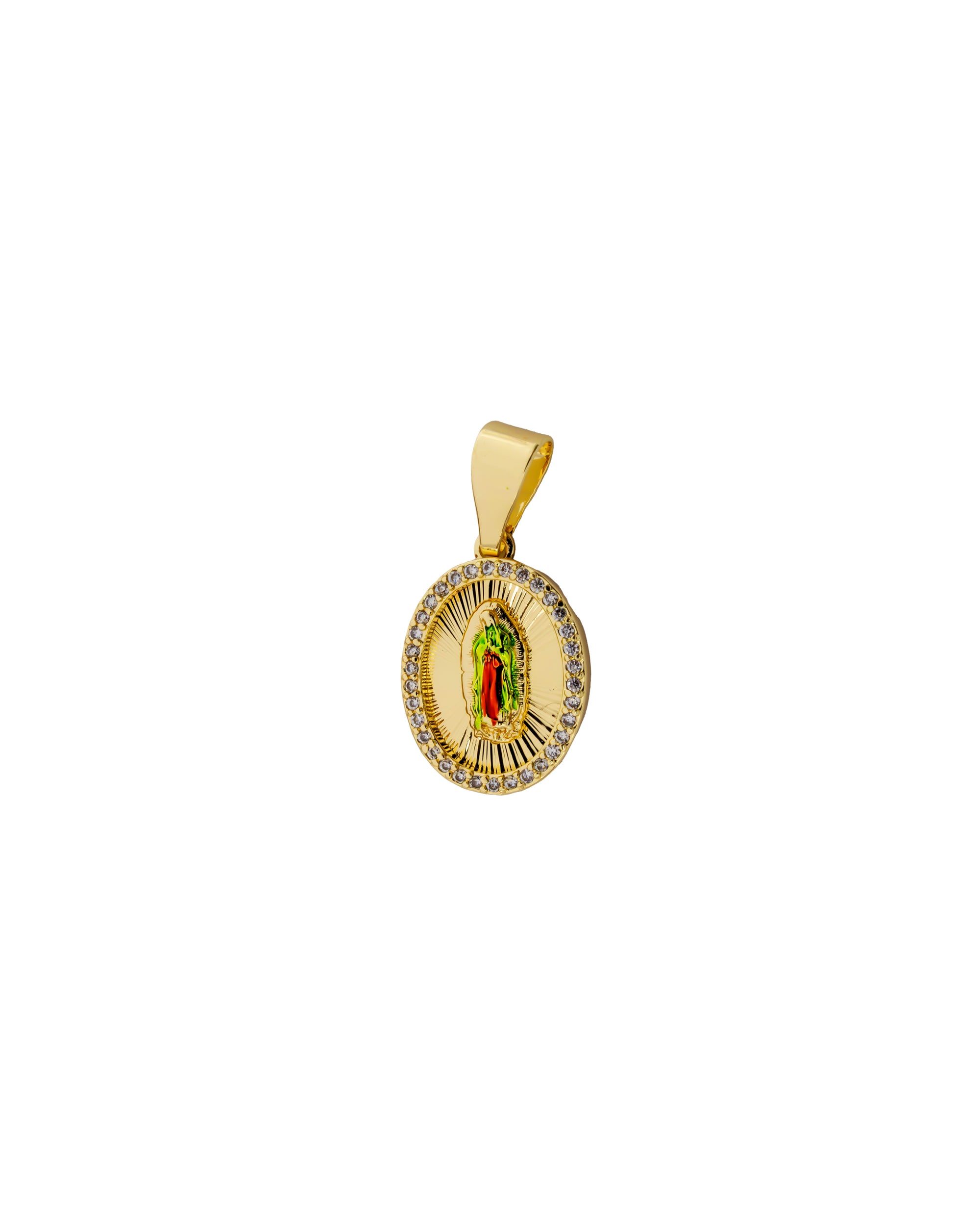 Dije de la Virgen de Guadalupe M113 - Oro Laminado
