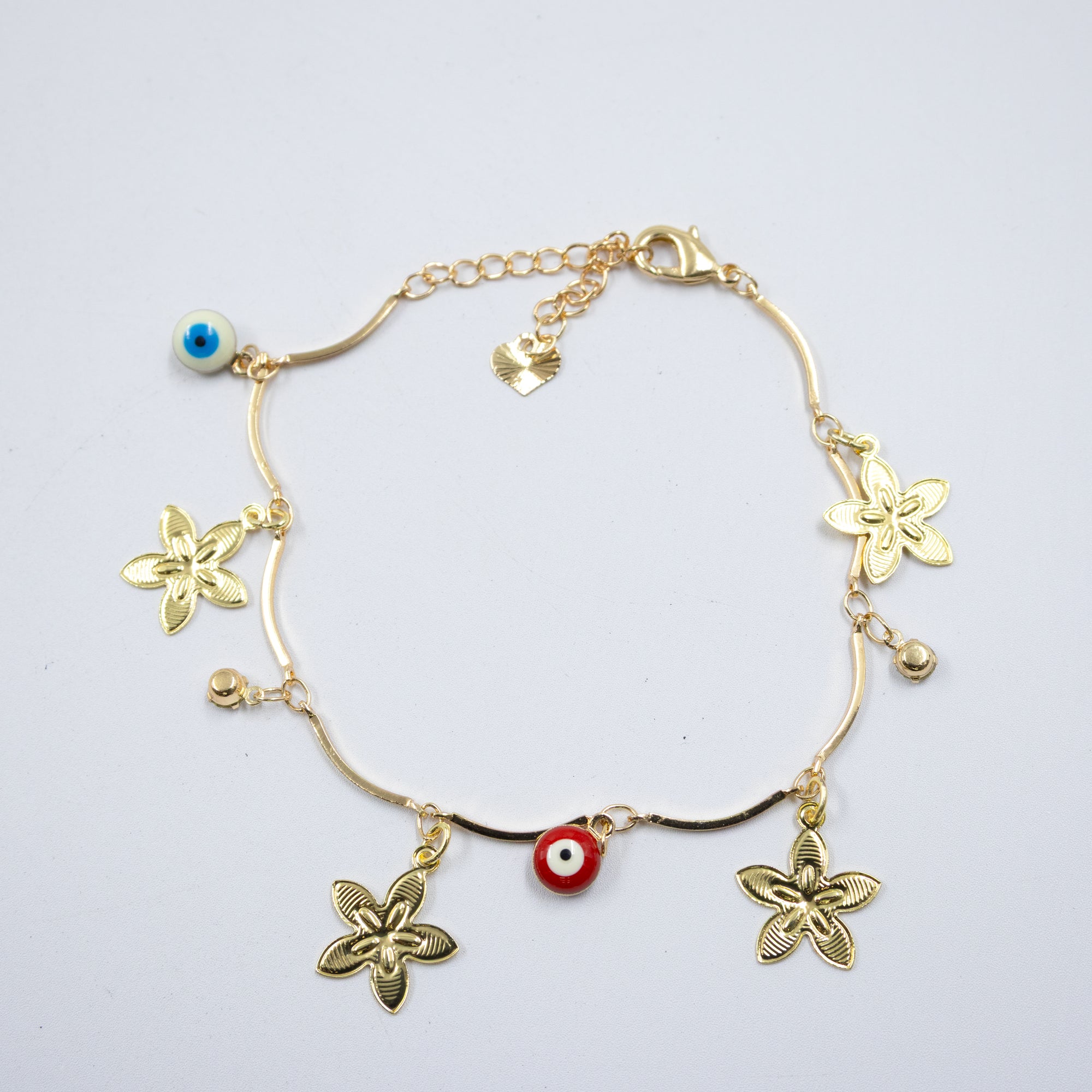 Pulsera Dorada de Ojo Turco M1 Oro Laminado