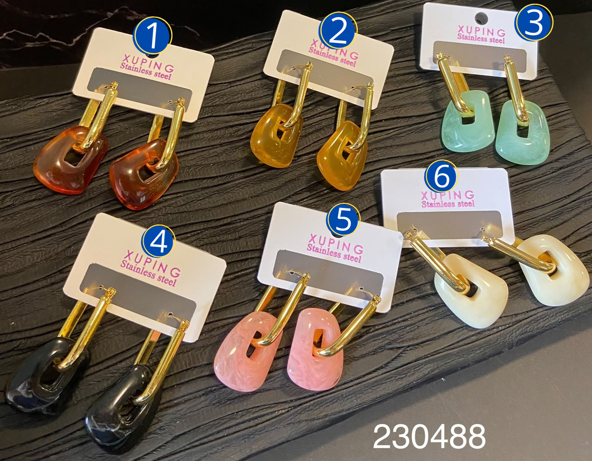 [03/OCTUBRE/26] Aretes Dorados Diferentes Diseños M36 Acero Inoxidable