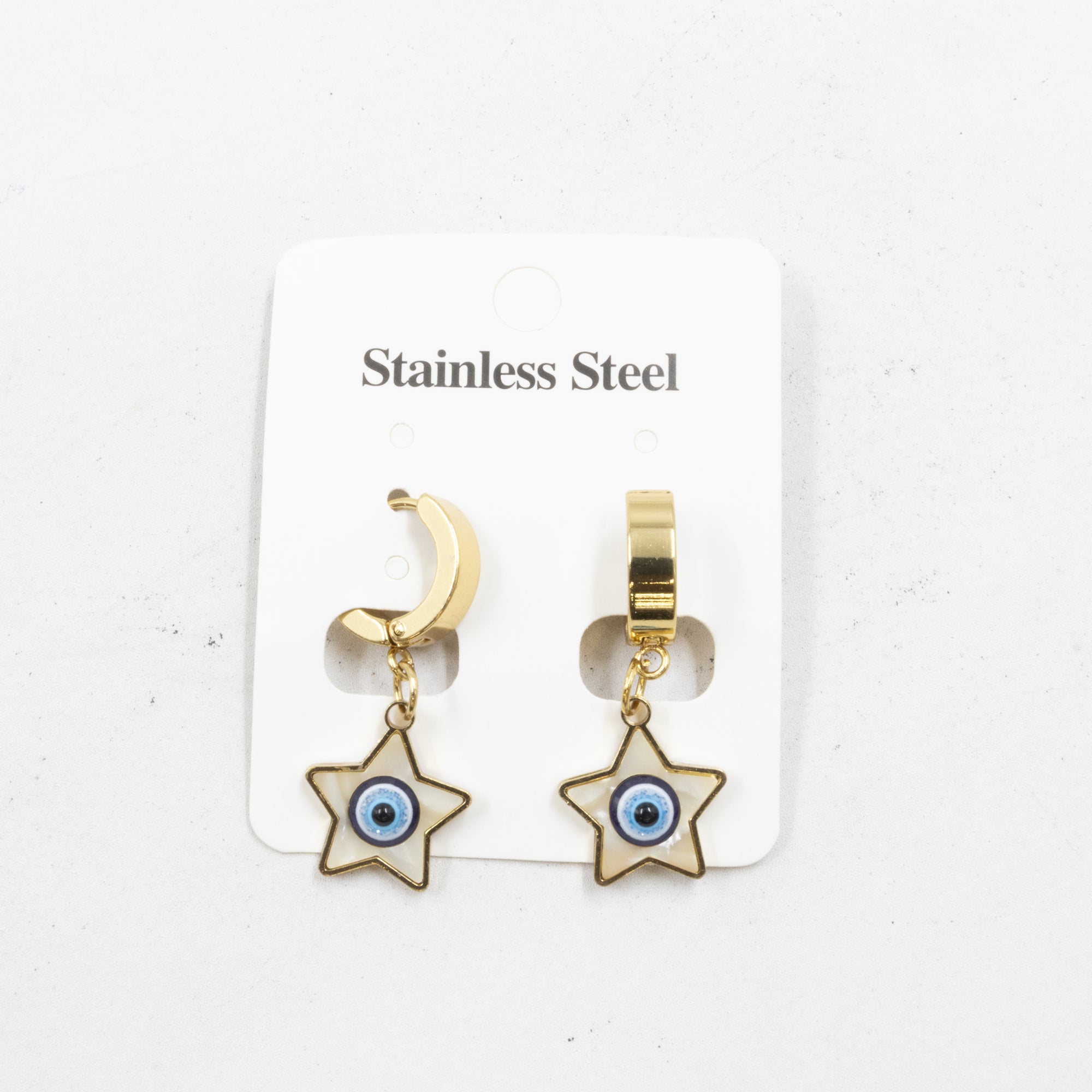 Aretes  Dorados de Ojo Turco M3 Oro Laminado