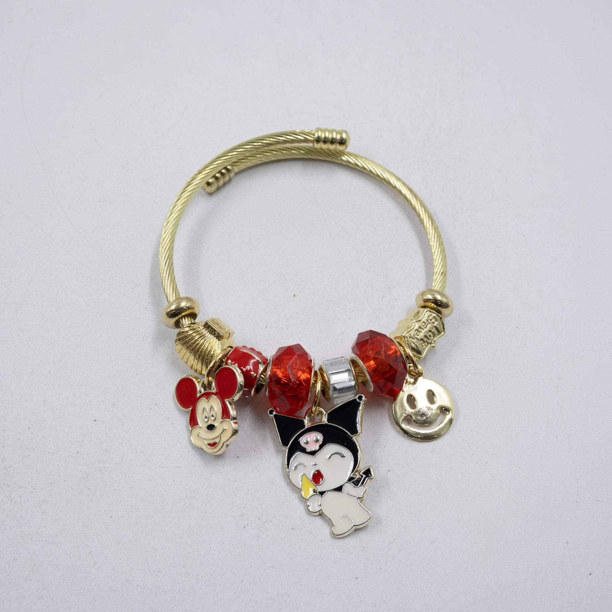 Pulsera tipo Pandora M3 Oro Laminado