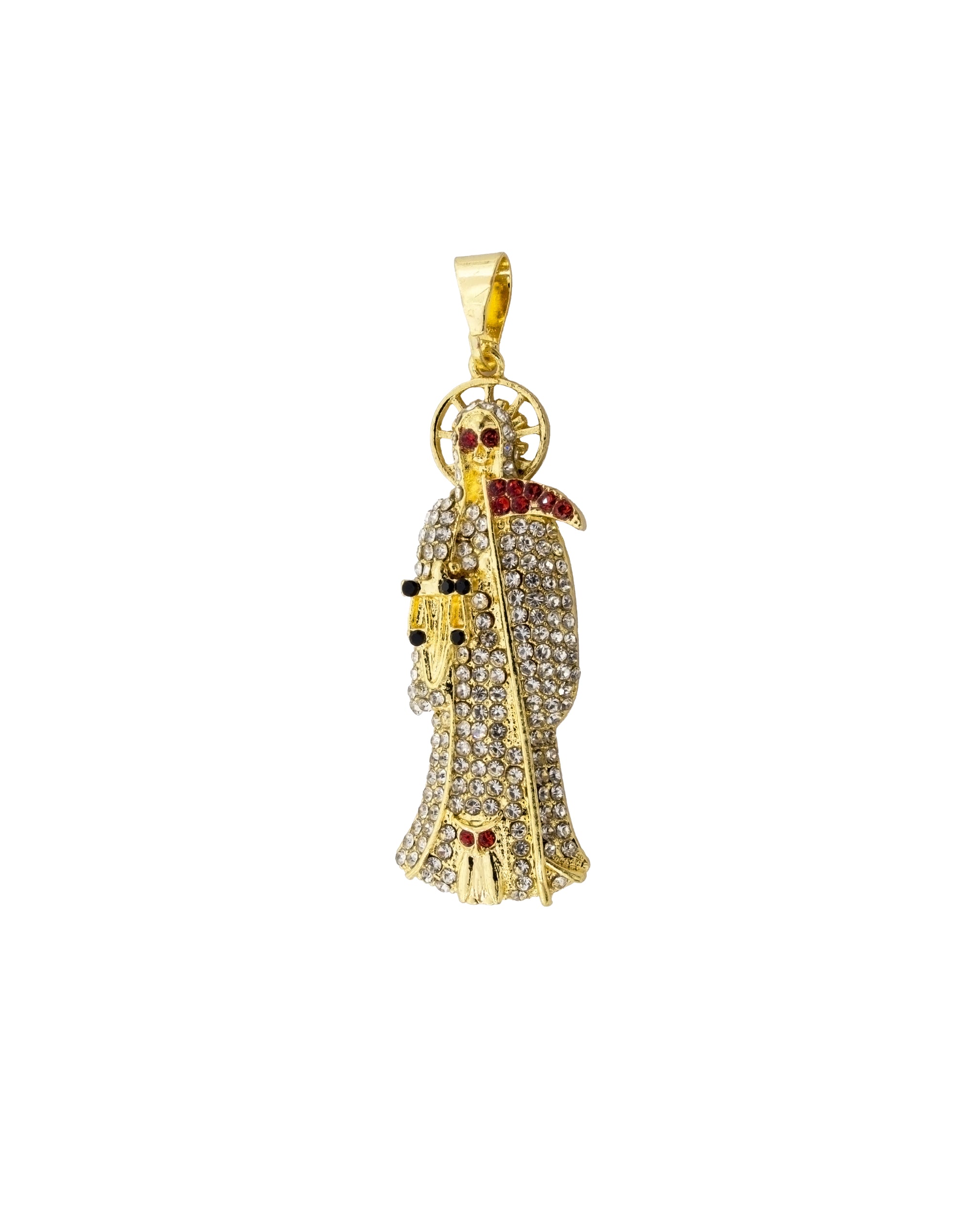 Dije de la santa muerte M154 - Oro Laminado