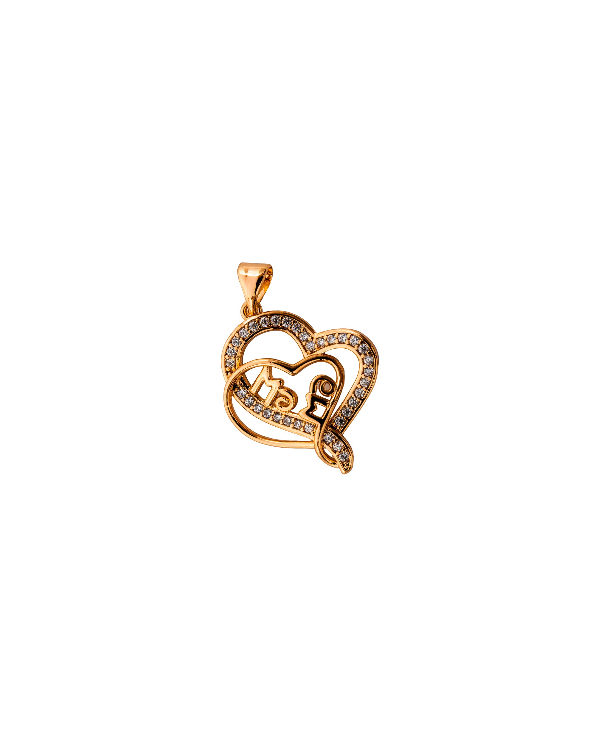 Dije de corazon de mama M143 - Oro Laminado