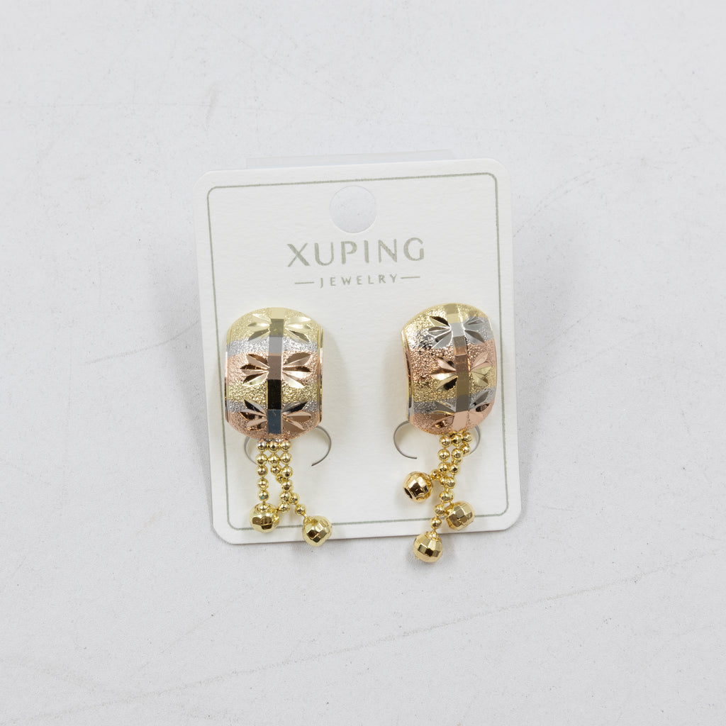 Aretes Oro Florentino Xuping M3 Oro Laminado