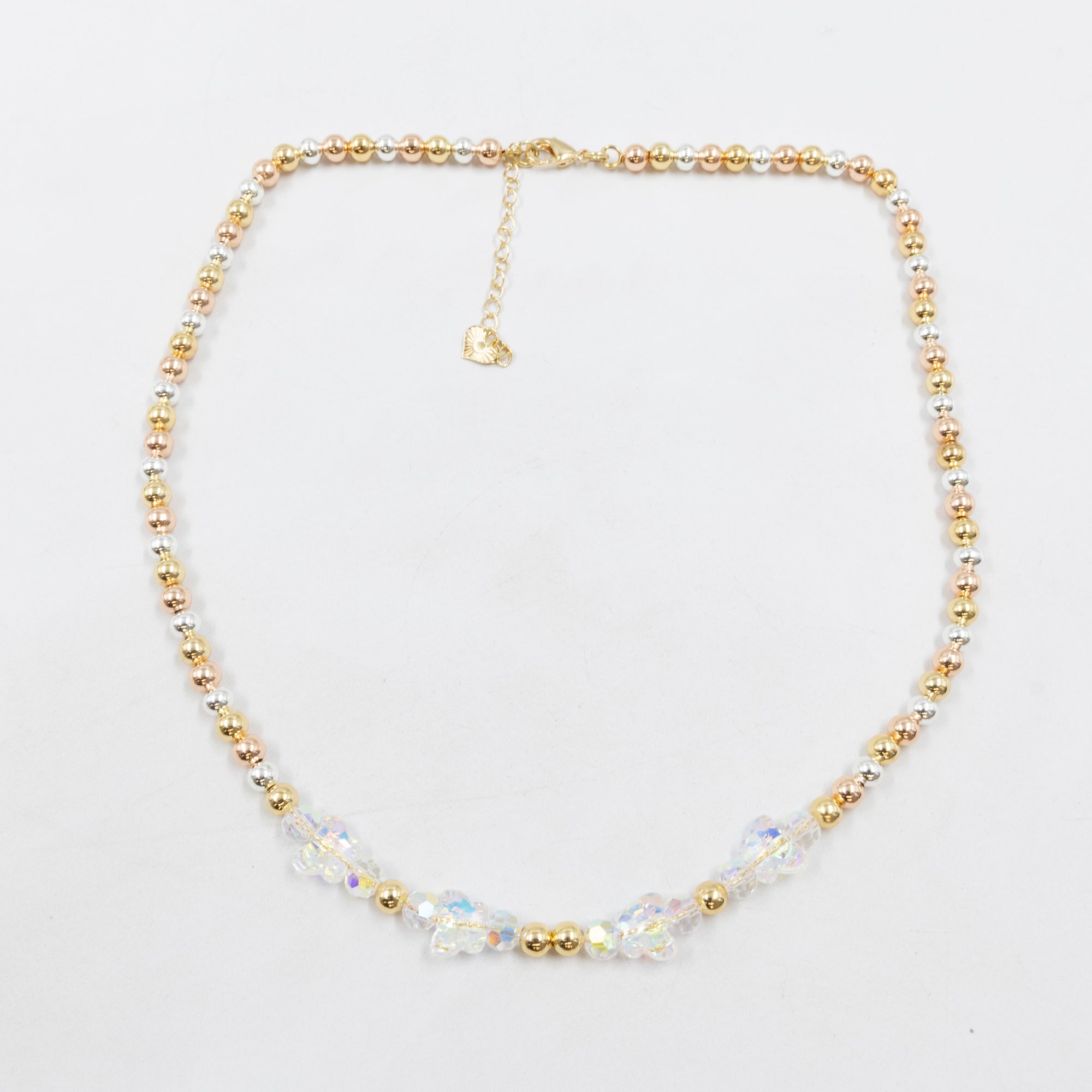 Collar Oro Florentino de Cuentas M3 Oro Laminado