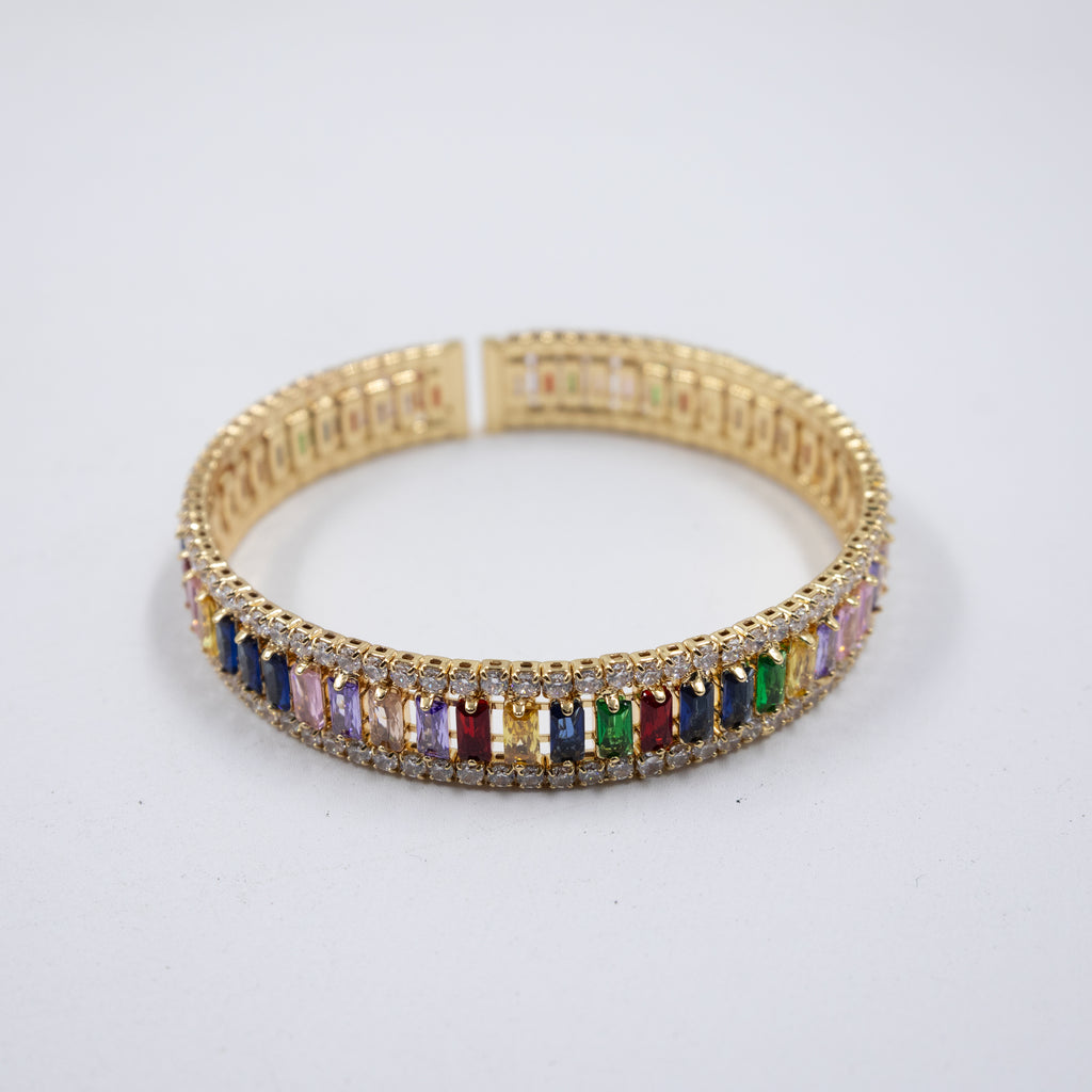 Pulseras Doradas con Piedras M1 Oro Laminado