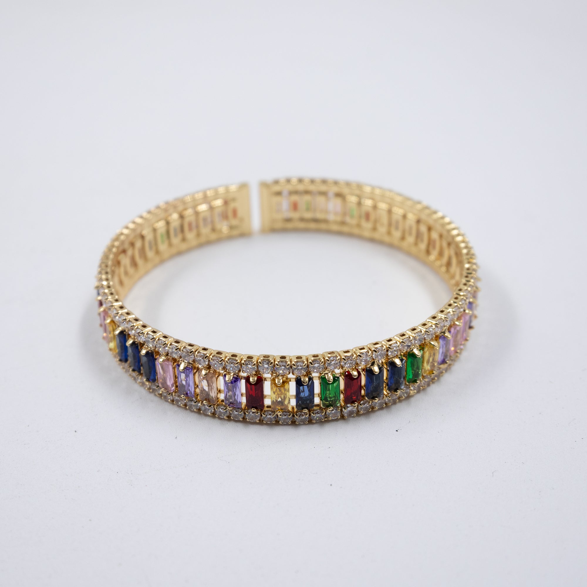 Pulseras Doradas con Piedras M1 Oro Laminado