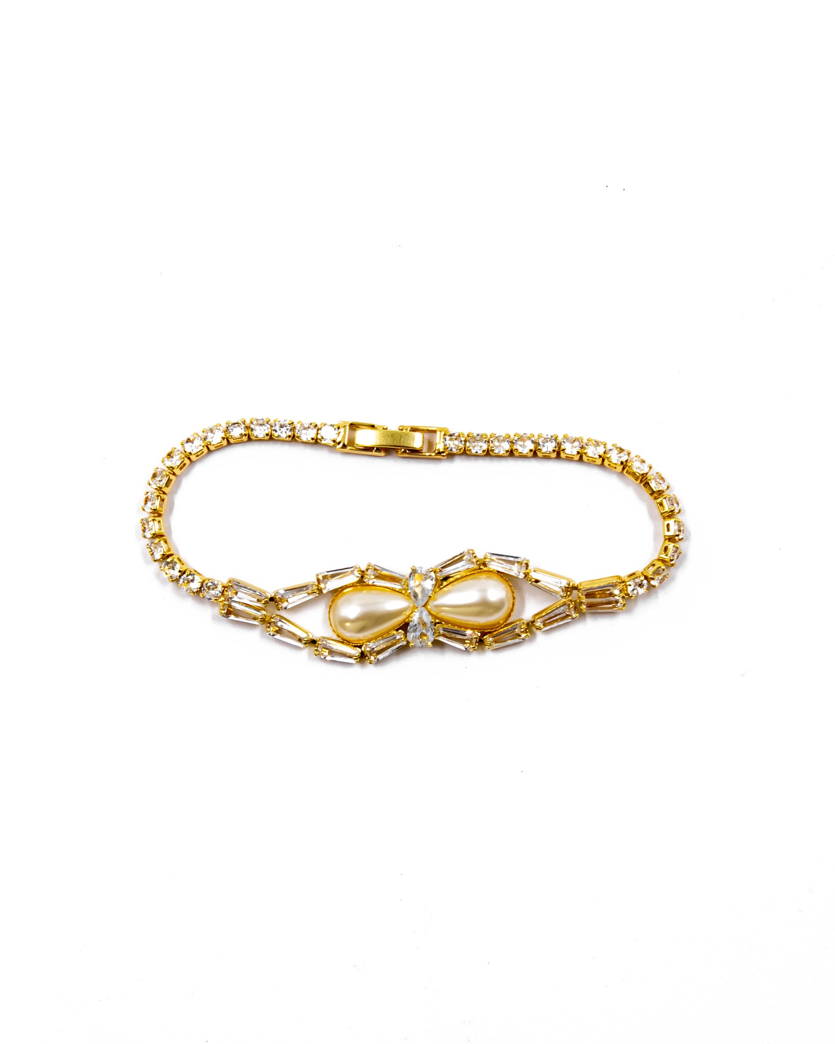 Pulsera dorada de piedras con piedra - M3 Oro Laminado