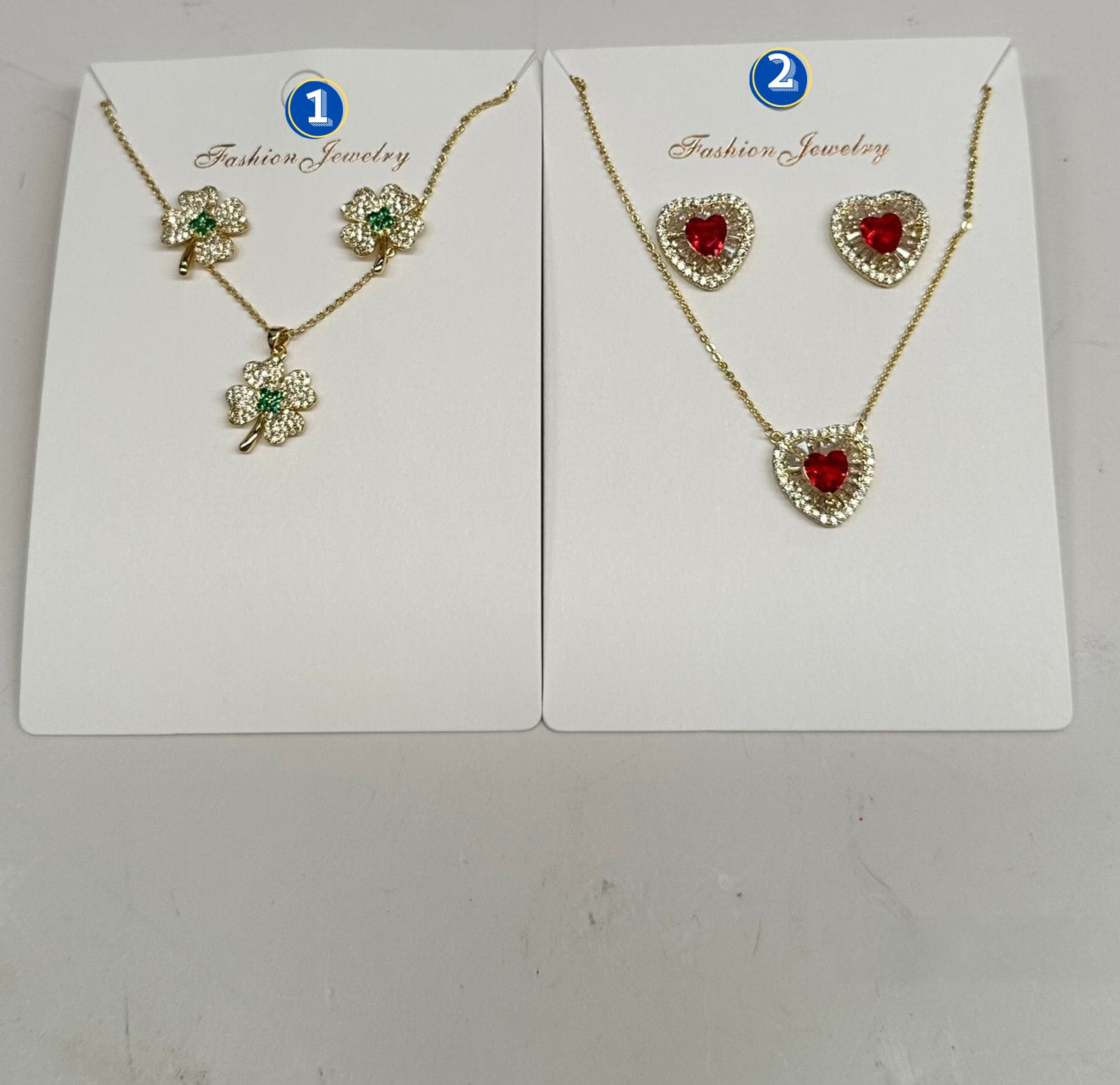 Arete y Collar Dorado Ansheli M1 Oro Laminado