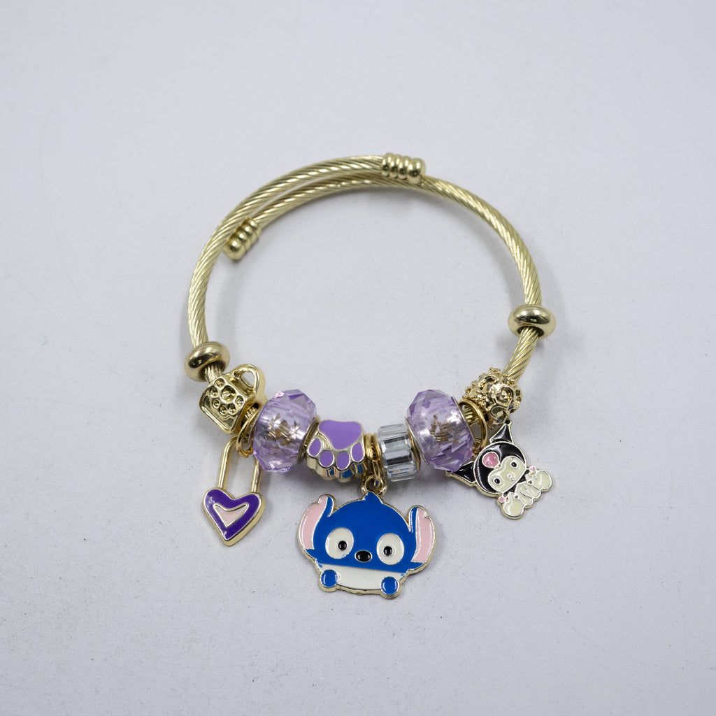Pulsera tipo Pandora M12 Oro Laminado