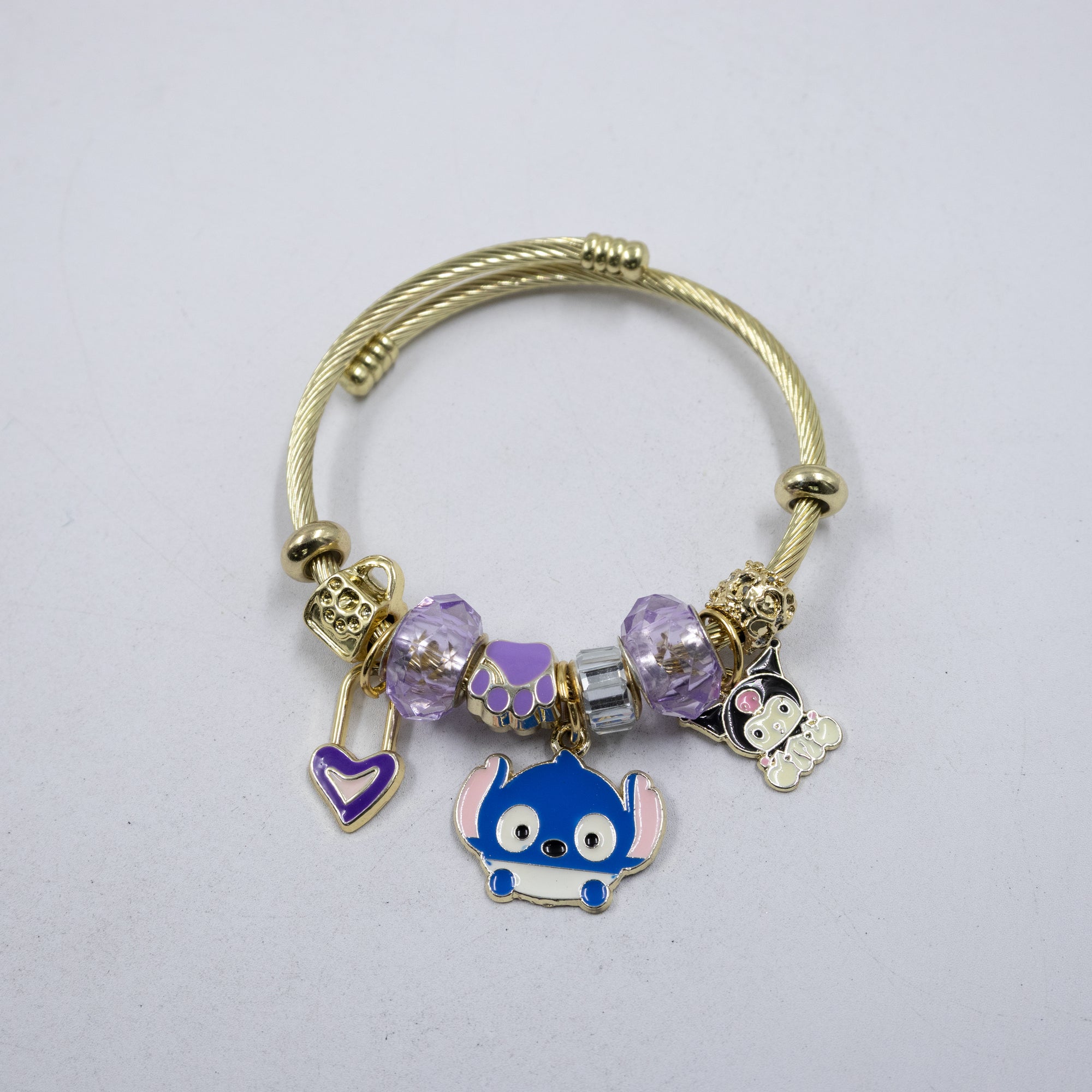 Pulsera tipo Pandora M12 Oro Laminado