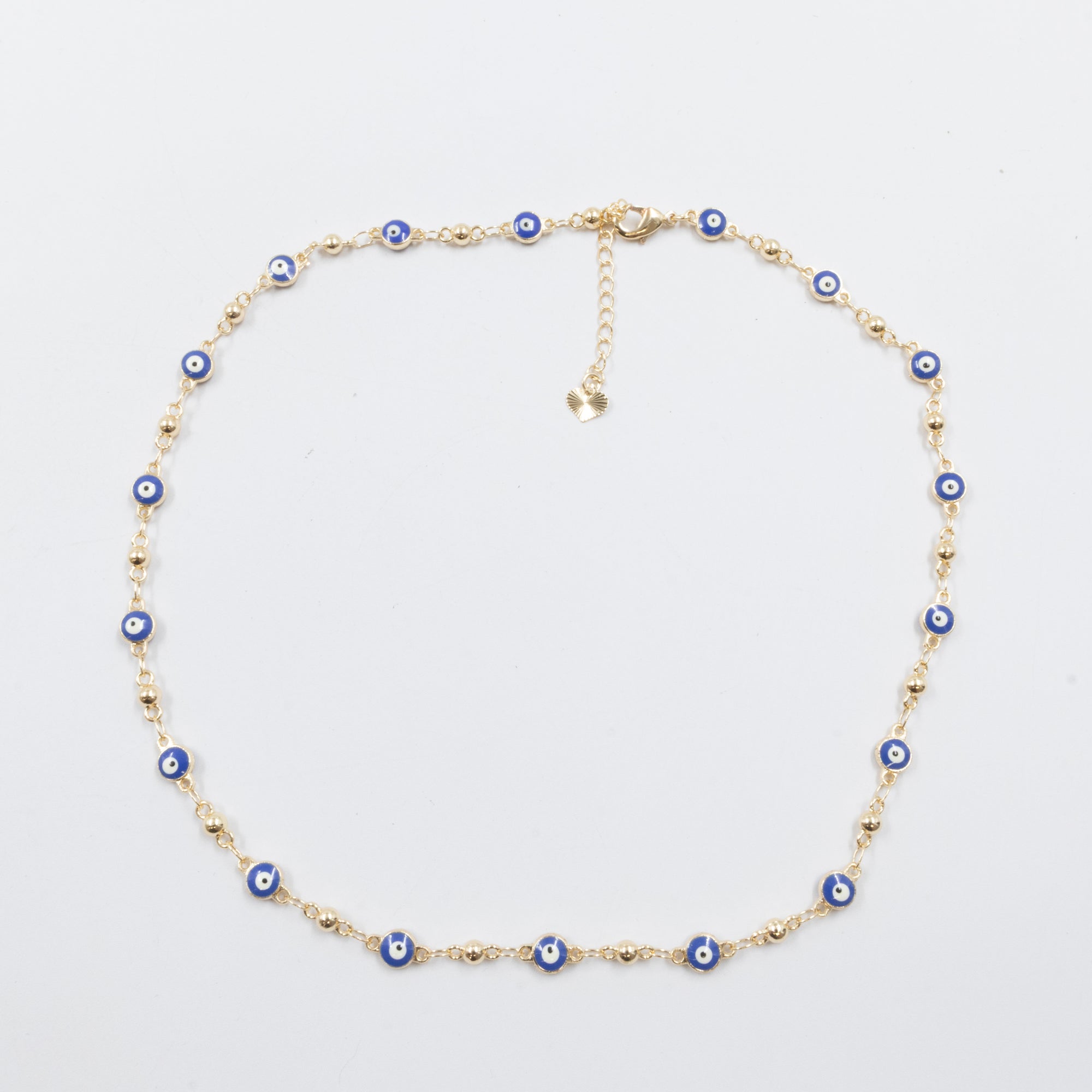 Collar Dorado de Ojo Turco M1 Oro Laminado
