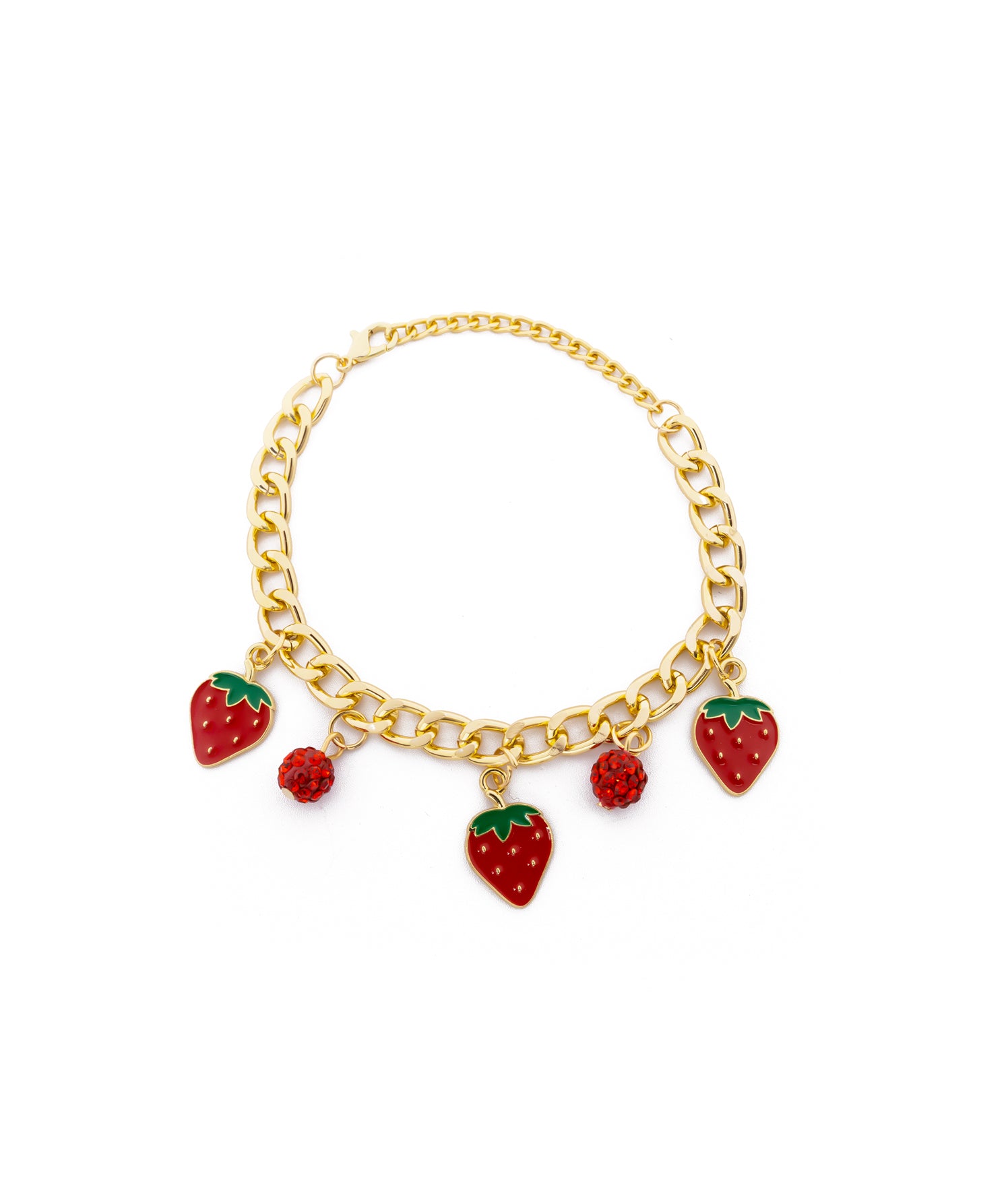 PULSERA DE CEREZA M7 ORO LAMINADO