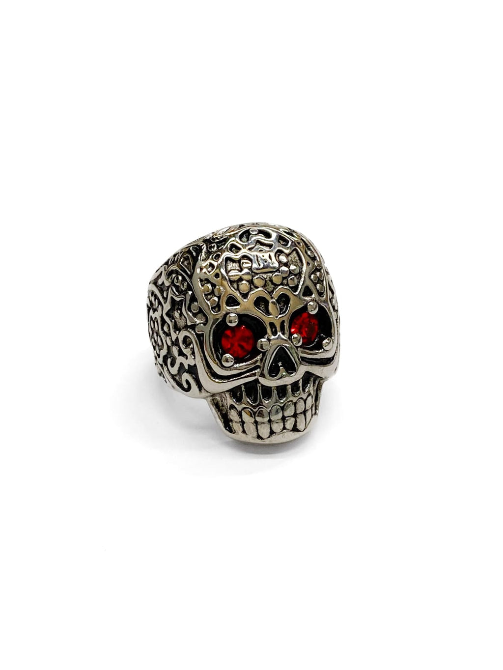 Anillo Calavera Dorado y Plateado Acero Inoxidable M18