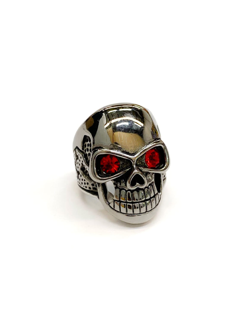 Anillo Calavera Dorado y Plateado Acero Inoxidable M19