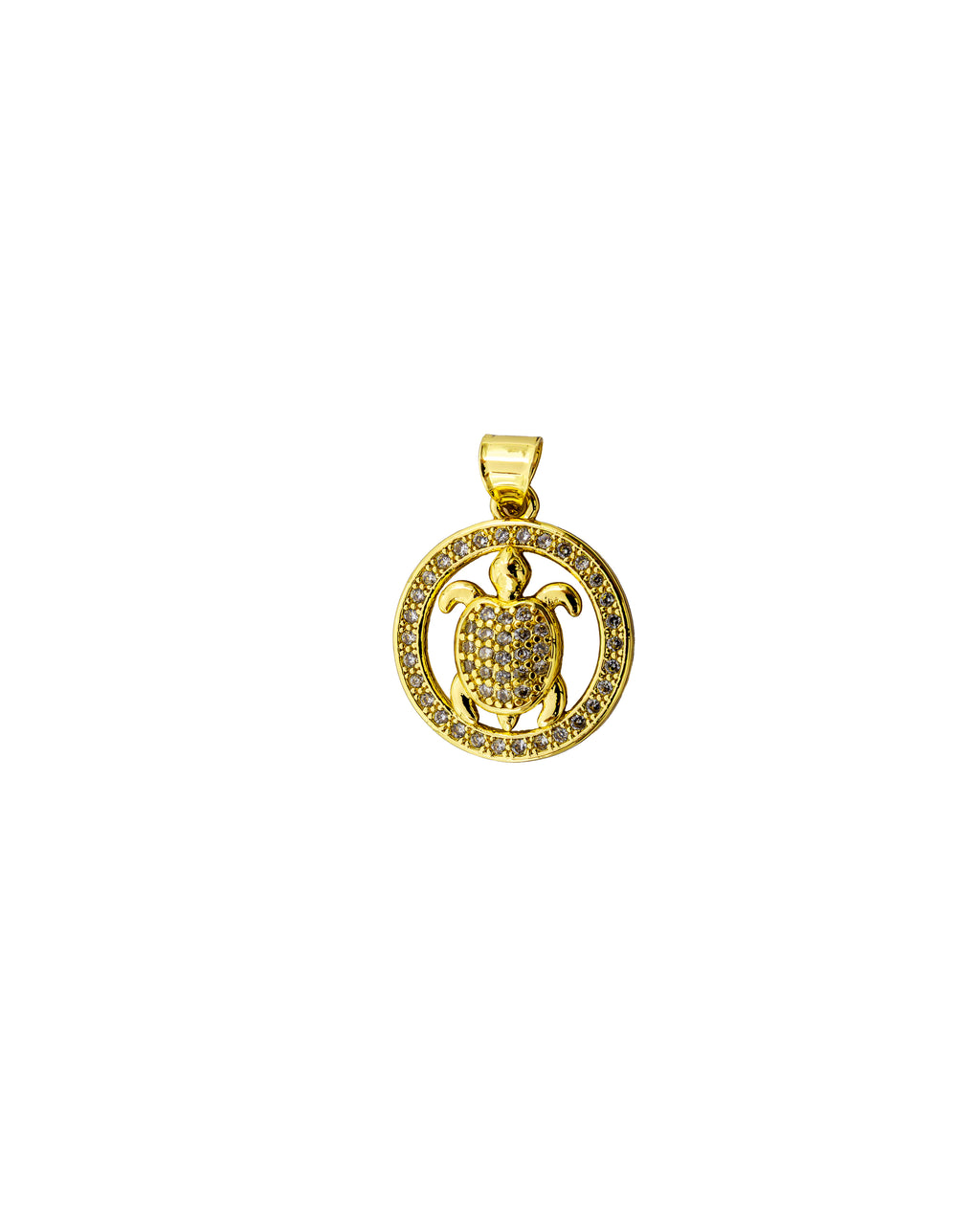 Dije de Tortuga M137 - Oro Laminado